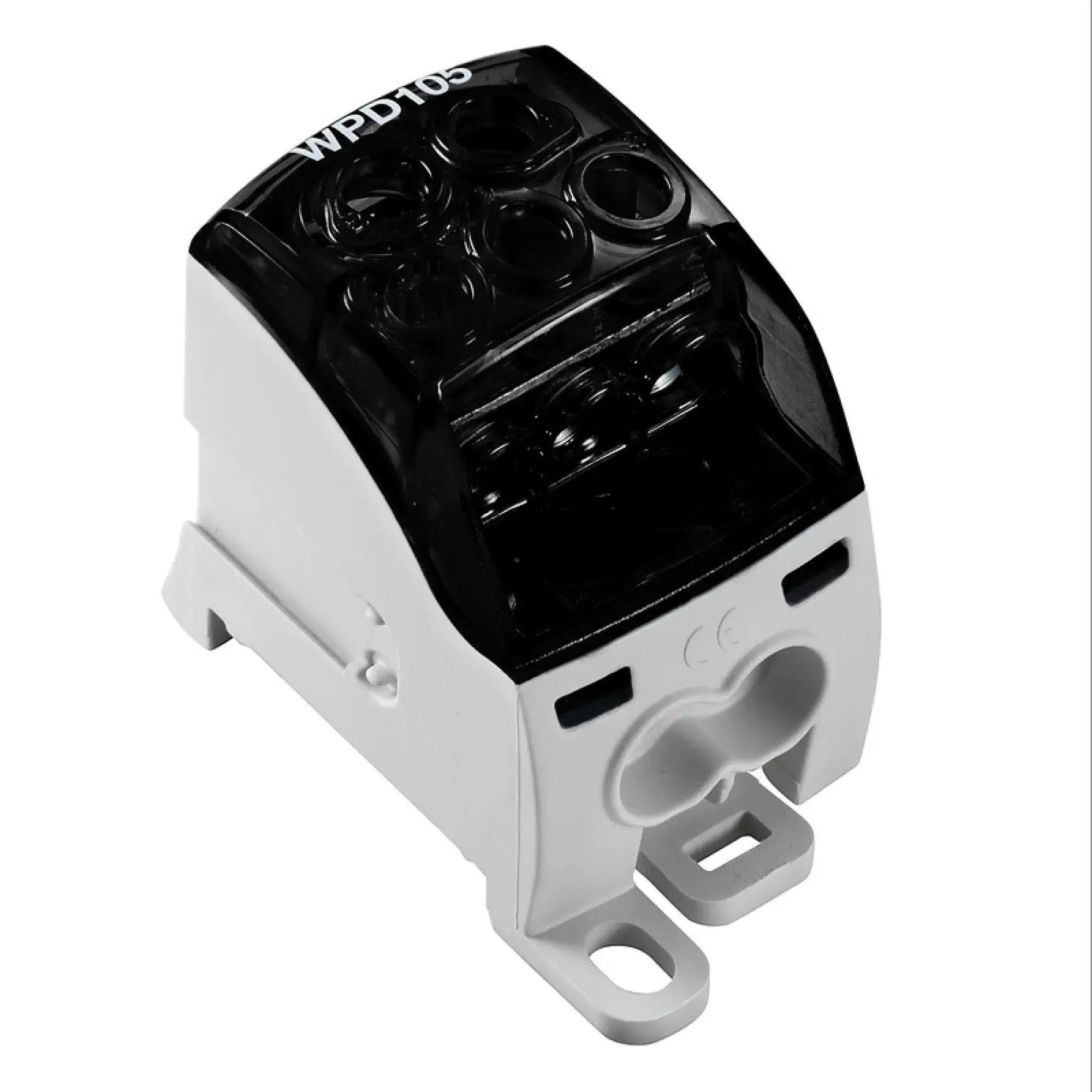 Weidmüller 2725410000 Potential distributor terminal, Screw connection, black, 35 mm², 214 A, 1000 V, Number of connections: 5, Number of levels: 1, Mounting plate, TS 35, (img_001) Weidmüller 2725410000 Potential distributor terminal, Screw connection, black, 35 mm², 214 A, 1000 V, Number of connections: 5, Number of levels: 1, Mounting plate, TS 35, (img_001)