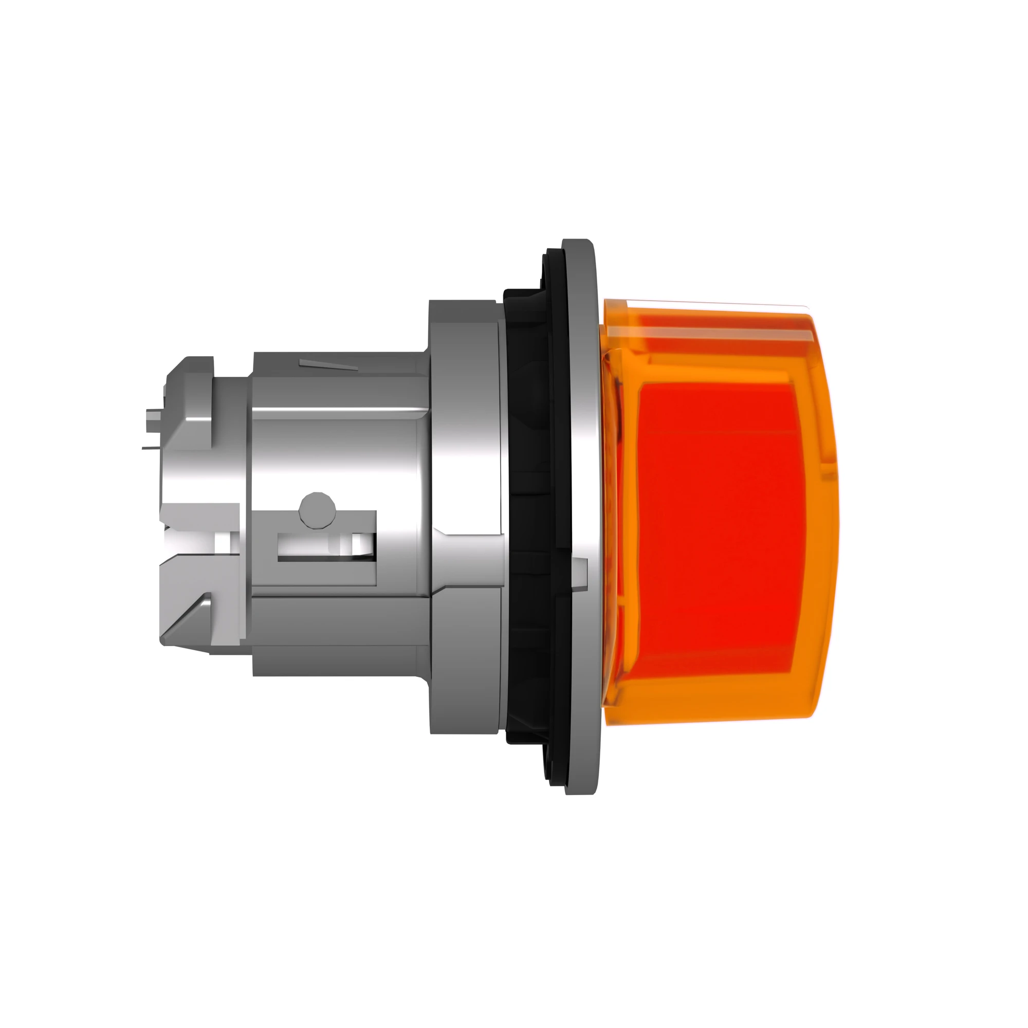 Schneider Electric ZB4FK1753 Illuminated selector switch, front element, Harmony XB4F, metal, 30mm, orange, for universal LED, 3 positions, momentary left (img_003)