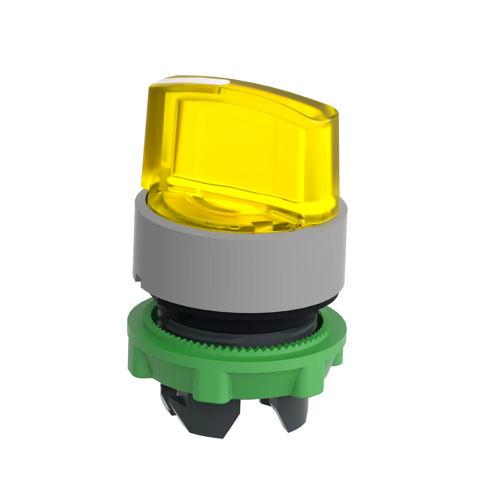 Schneider Electric ZB5AK1483C0 Illuminated Selector Switch, Front Element, Harmony XB5, Plastic, 22mm, Yellow, for Universal LED, 2 Positions, Momentary (img_006)