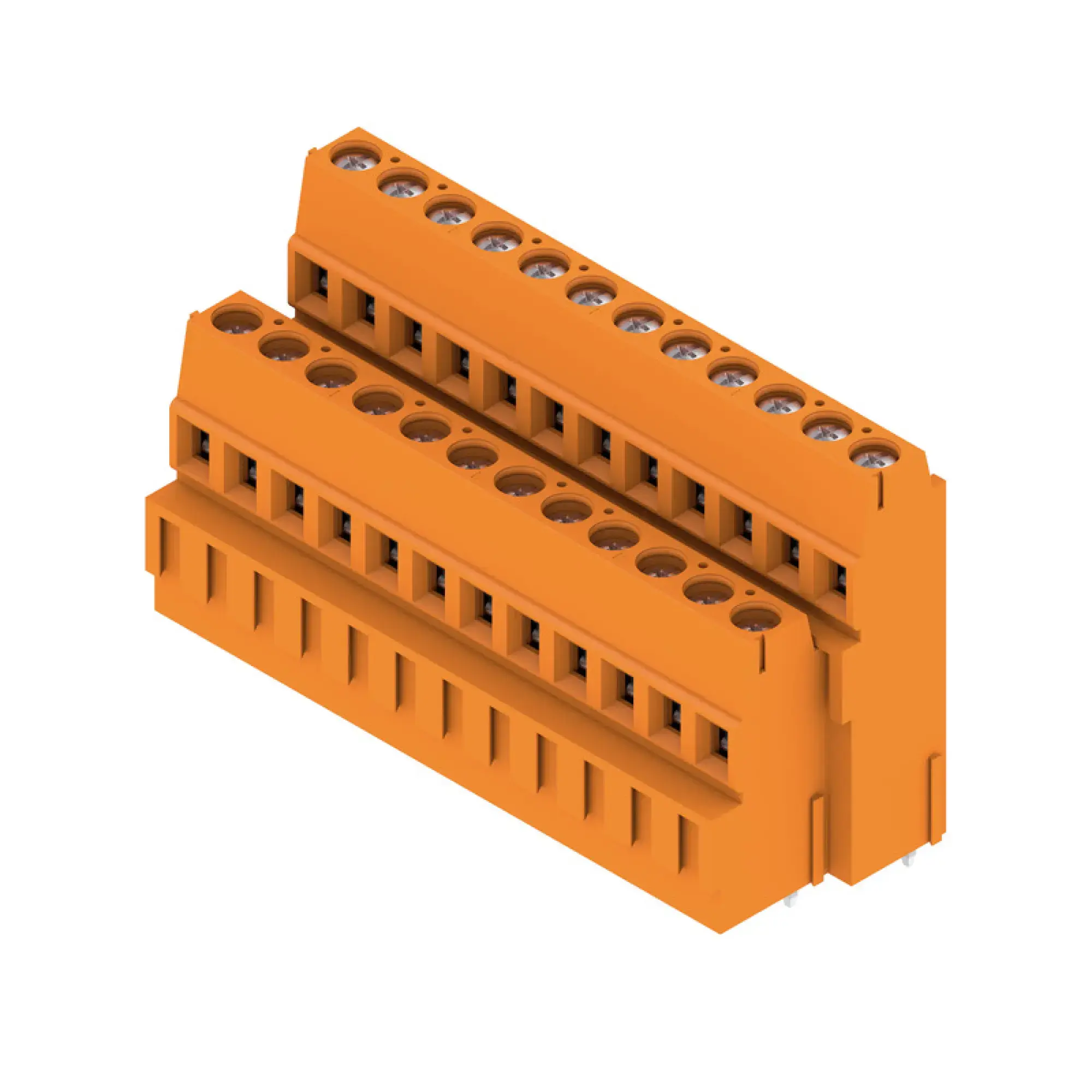 Weidmüller 1769340000 PCB terminal, 320 V, 17.5 A, Pitch in mm: 5.08, 2.5 mm², Number of poles: 24, Clamping yoke connection, THT solder connection, 90°, Box (img_001)