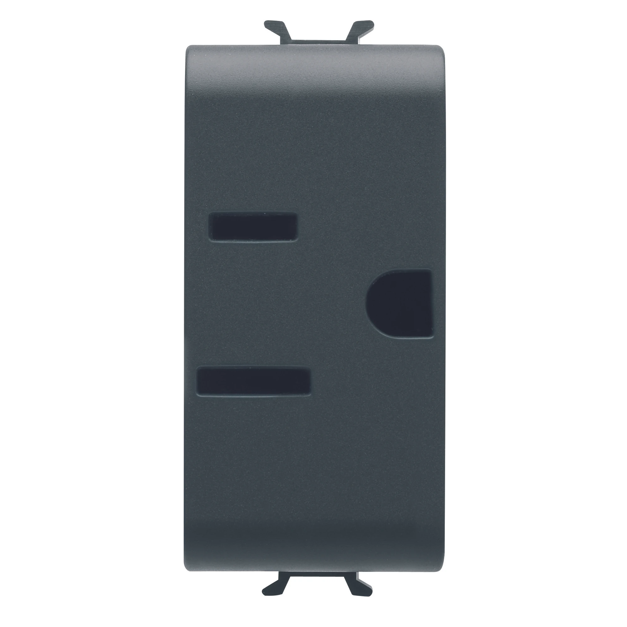 GEWISS GW12286 Steckdose 1M 2P+PE 15A USA Standard Schwarz (img_001)