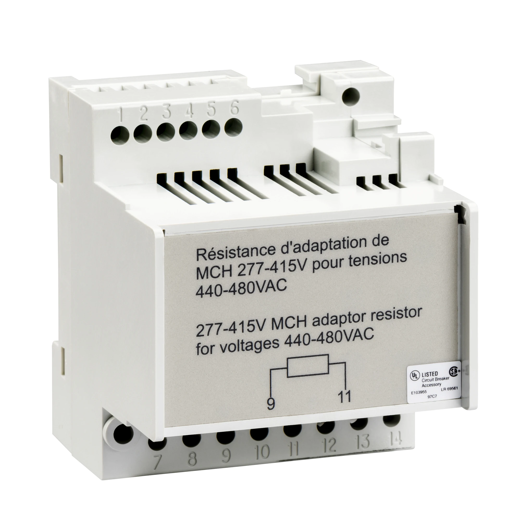 Schneider Electric 33193 Resistor for MCH Motor Drive 440/480Vac Spare Part for Fixed Installation and Drawer Technology (img_001)