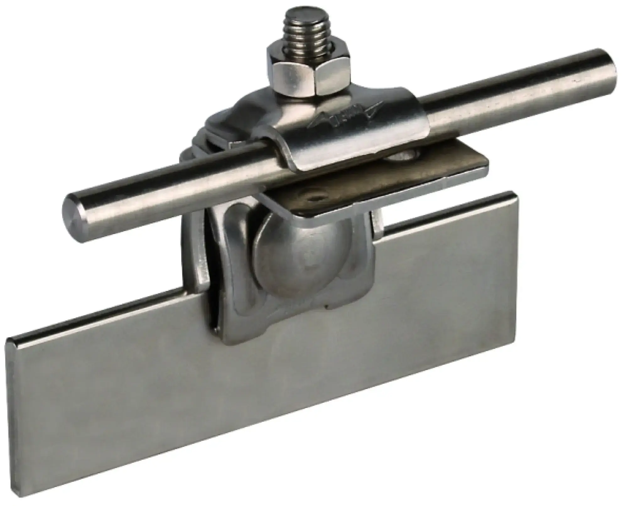 Dehn 365059 Saddle clamp StSt clamping range 0.7-8mm angled, w. clamping frame for Rd 6-10mm (img_003)