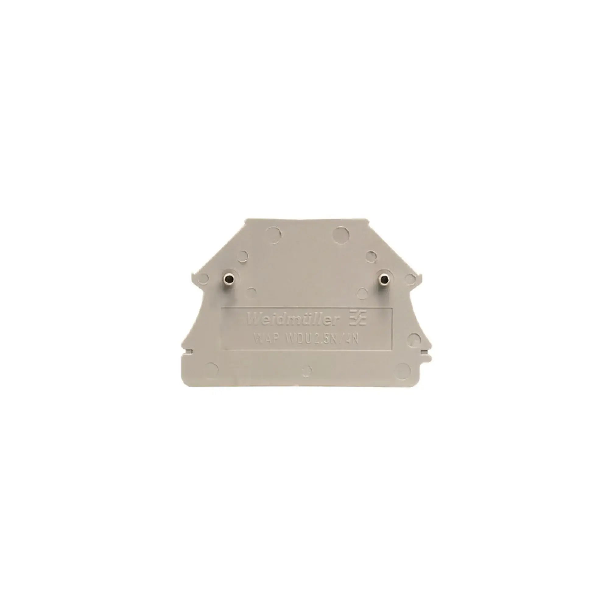 Weidmüller 1060000000 End plate (terminals), dark beige, Height: 44 mm, Width: 1.5 mm, V-0, Wemid (img_001)
