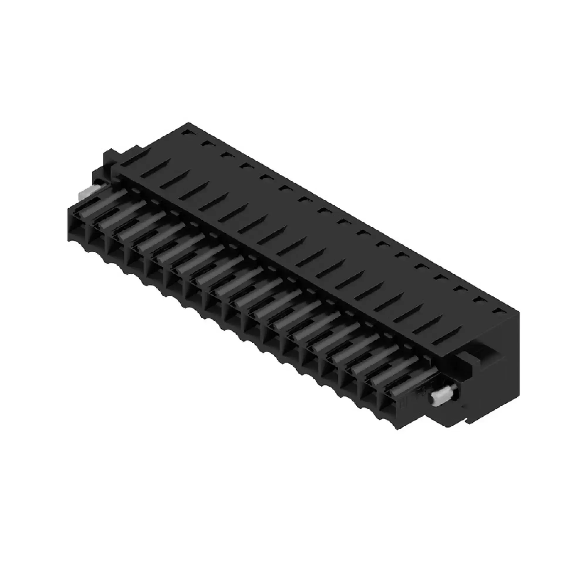 Weidmüller 1691260000 PCB connector (wire connection), 160 V, 14.5 A, Pitch in mm: 3.50, 1.5 mm², Number of poles: 17, Tension-clamp connection, Box BLZF 3.50/17/180F SN BK BX (img_001)