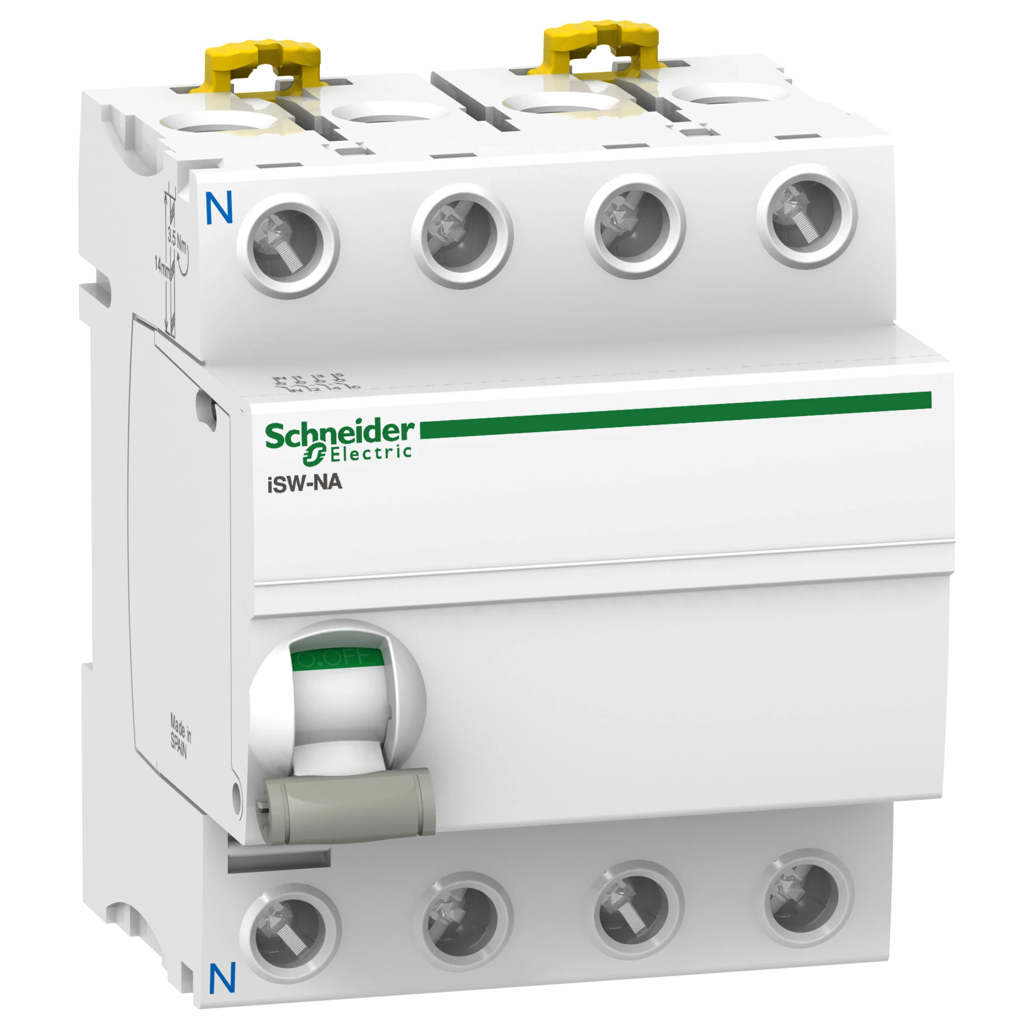 Schneider Electric A9S70763 Load disconnect switch iSW-NA, 3P+N, 63A, 400-415V AC (img_001) Schneider Electric A9S70763 Load disconnect switch iSW-NA, 3P+N, 63A, 400-415V AC (img_001)