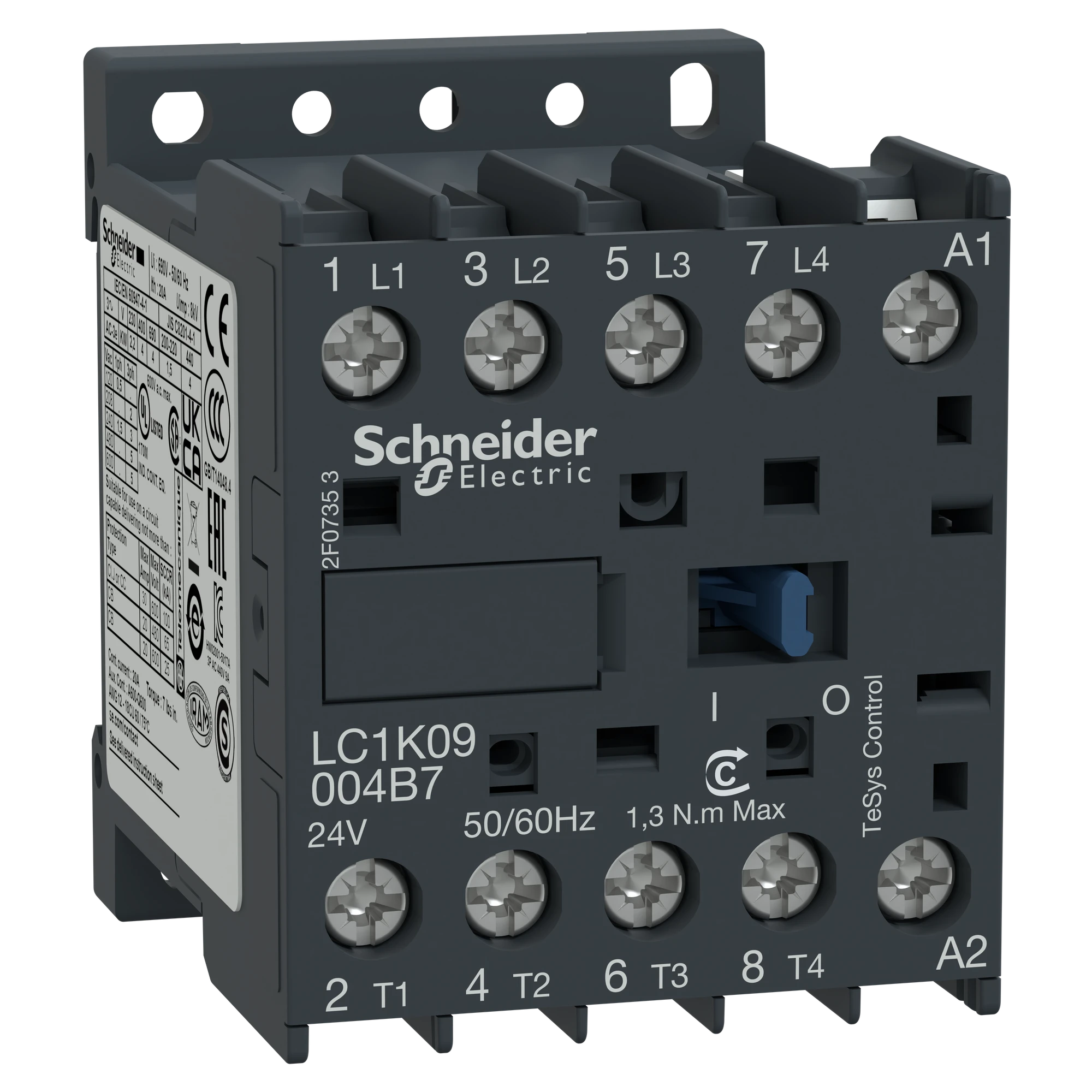 Schneider Electric LC1K09004F7 Power contactor LC1K 4p, coil 110 V AC (img_002)