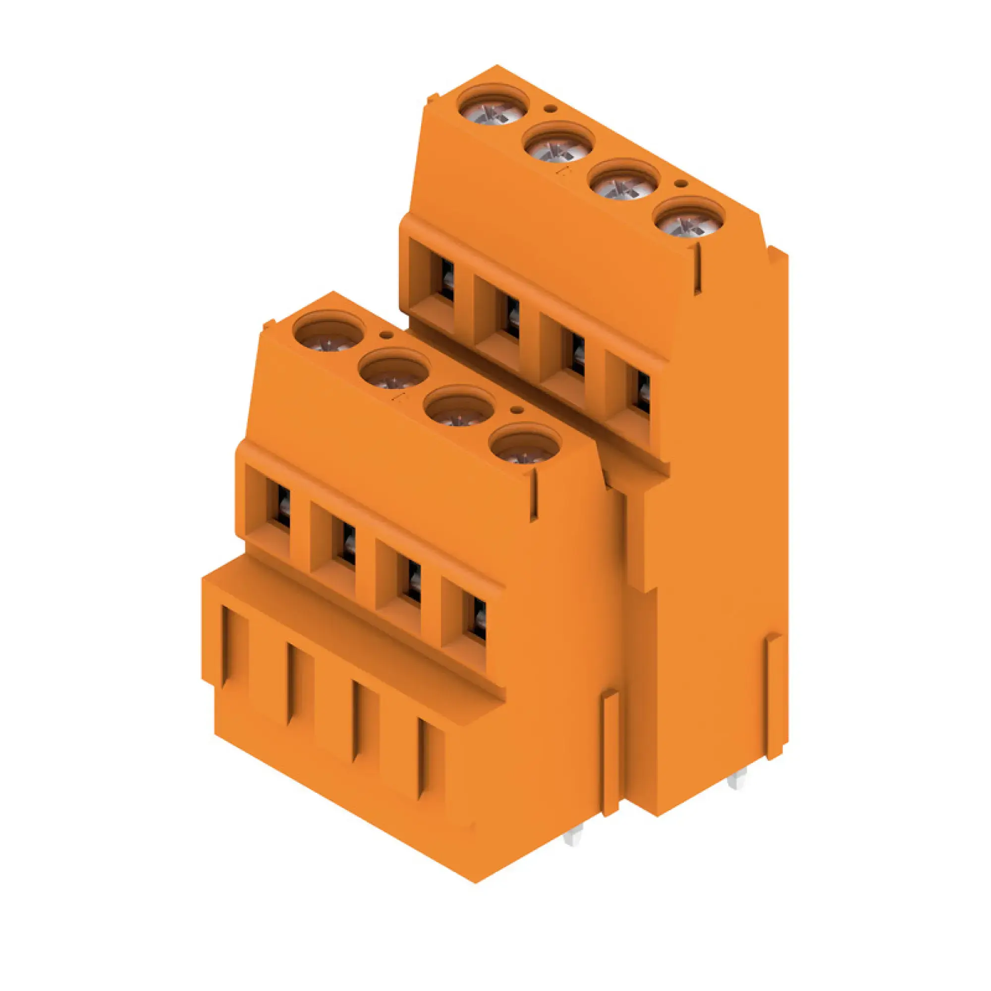 Weidmüller 1769260000 PCB terminal, 320 V, 17.5 A, Pitch in mm: 5.08, 2.5 mm², Number of poles: 8, Clamping yoke connection, THT solder connection, 90°, Box (img_001)