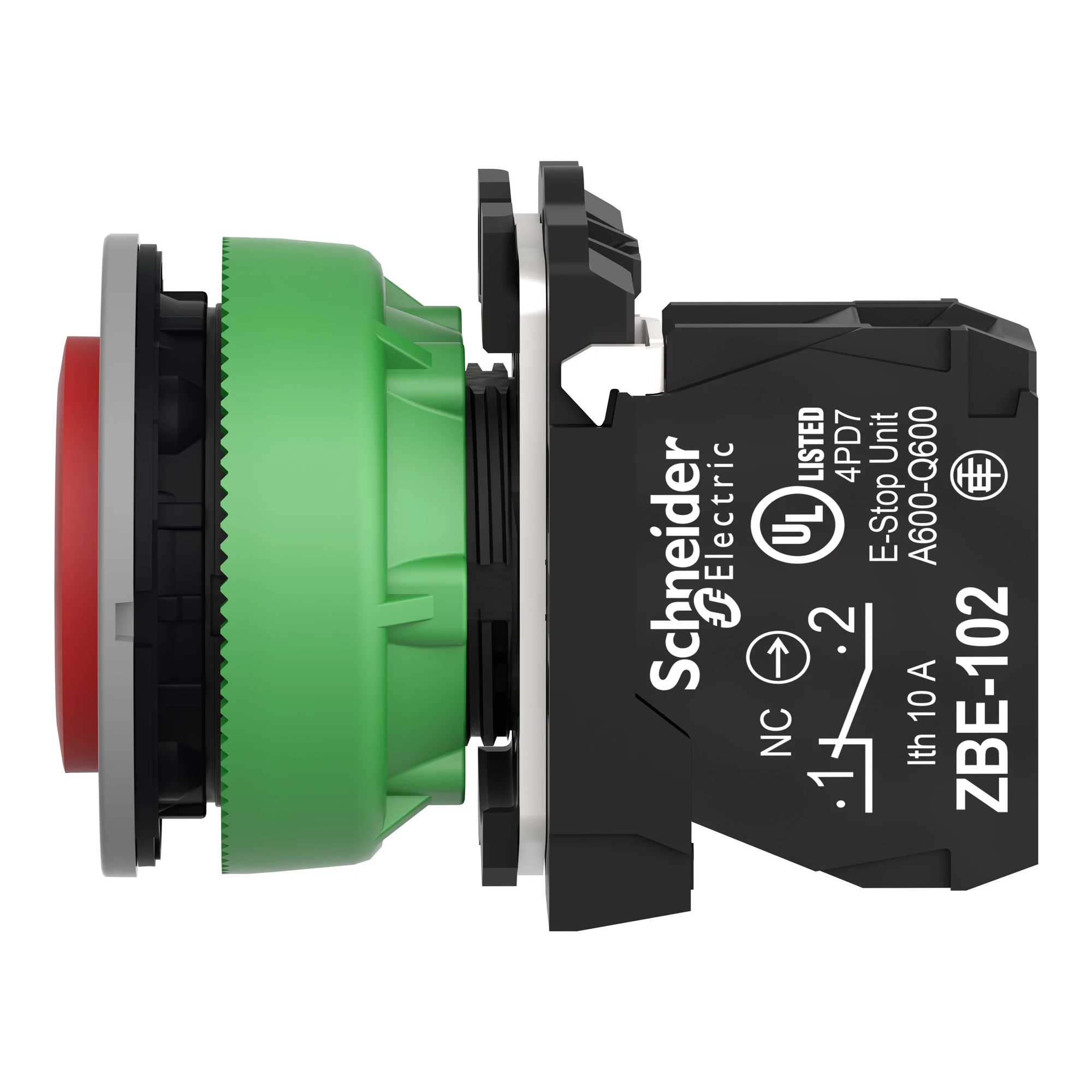 Schneider Electric XB5FL42C0 Pushbutton, Harmony XB5F, plastic, prominent, light gray, red, unlabelled, 30mm, momentary, 1NC (img_007) Schneider Electric XB5FL42C0 Pushbutton, Harmony XB5F, plastic, prominent, light gray, red, unlabelled, 30mm, momentary, 1NC (img_007)