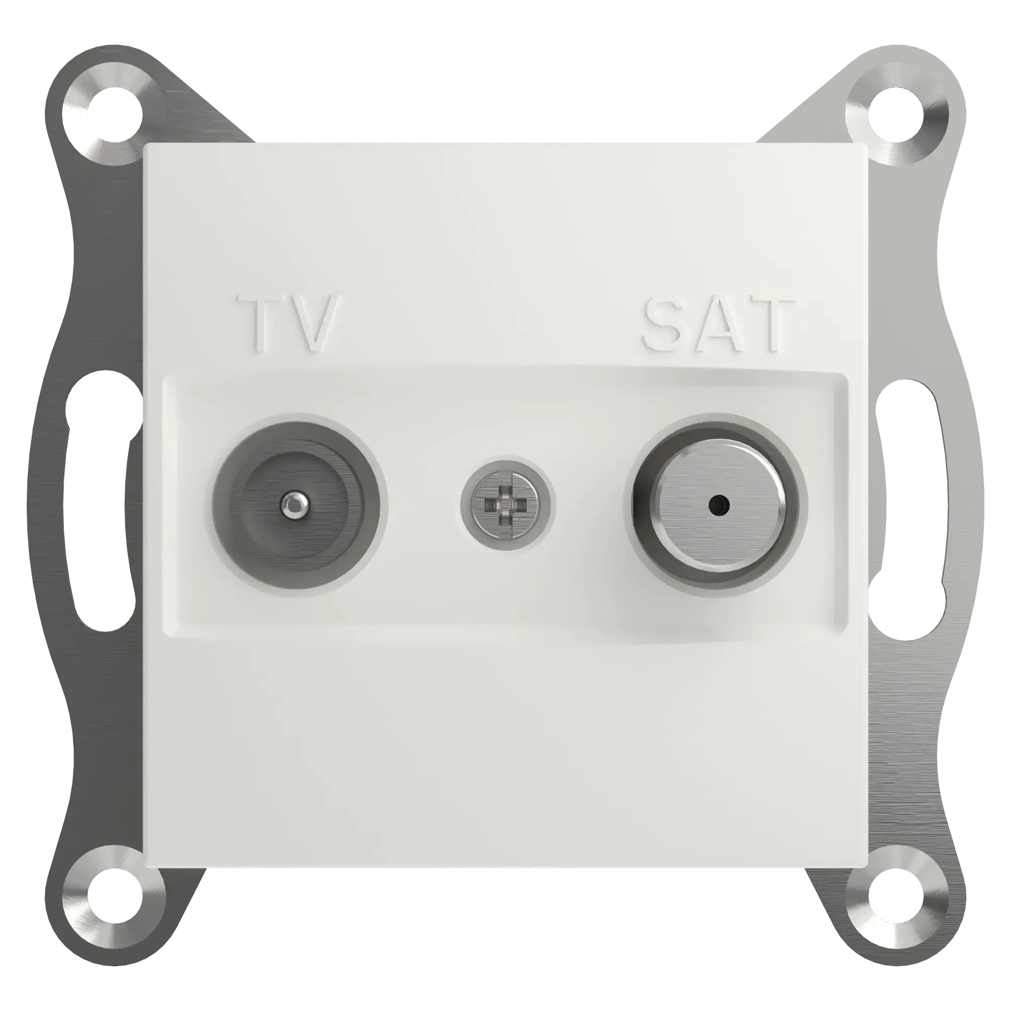 Schneider Electric EPH3470321D TV-SAT Pass-Through Socket 8dB flush-mounted, white, Asfora (img_001) Schneider Electric EPH3470321D TV-SAT Pass-Through Socket 8dB flush-mounted, white, Asfora (img_001)