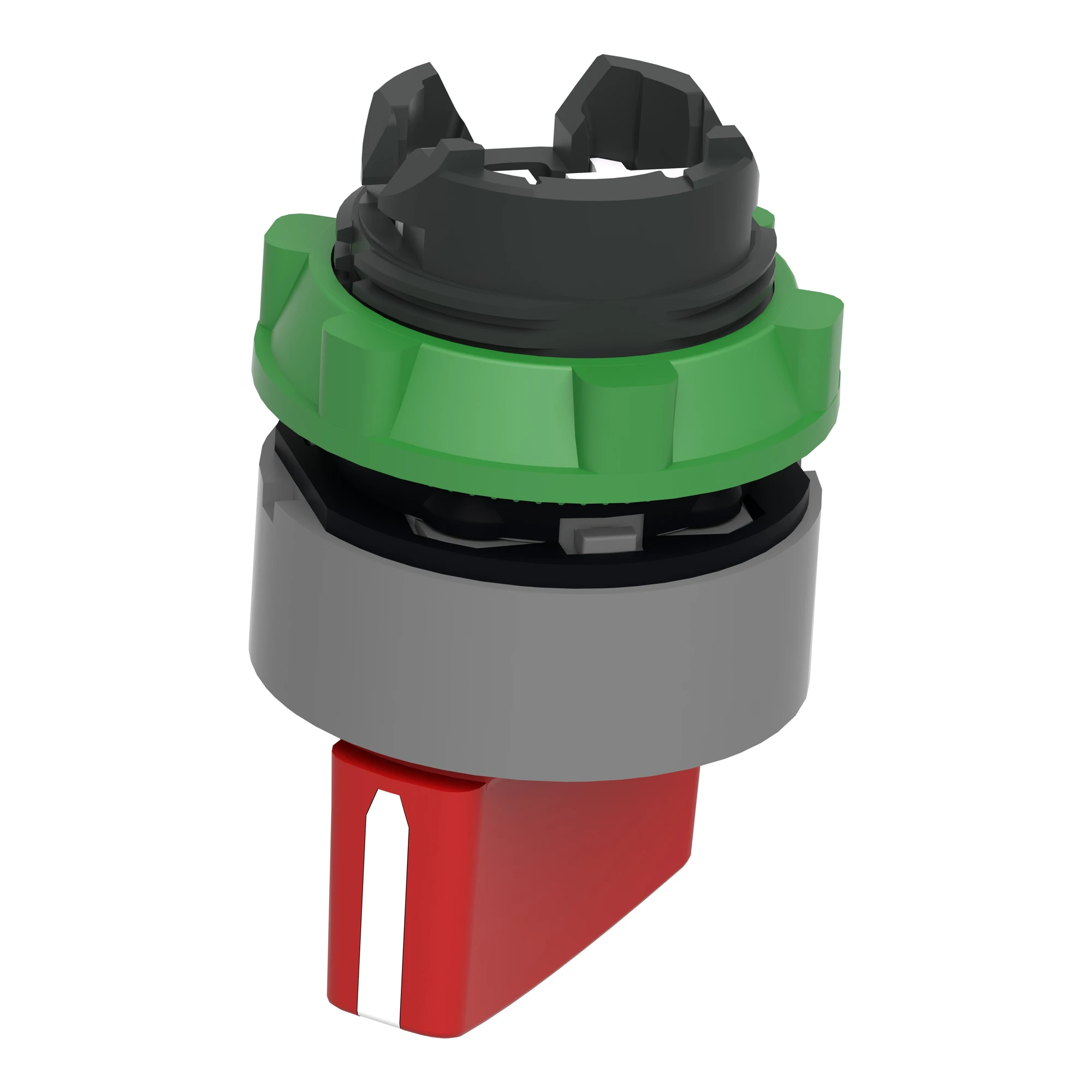 Schneider Electric ZB5AD204C0 Selector switch, front element, Harmony XB5, plastic, 22mm, light grey, red, 2 positions, latching (img_007) Schneider Electric ZB5AD204C0 Selector switch, front element, Harmony XB5, plastic, 22mm, light grey, red, 2 positions, latching (img_007)