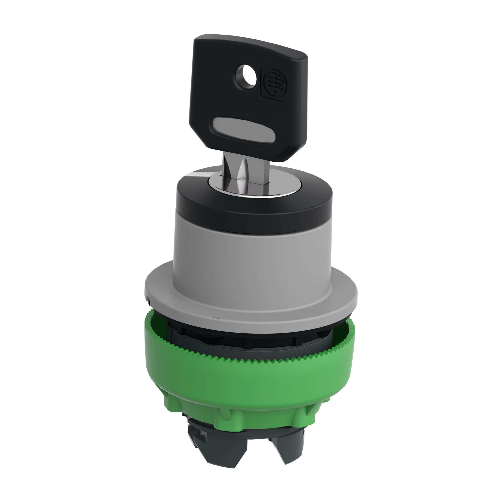 Schneider Electric ZB5FG6C0 Key switch, front element, Harmony XB5F, plastic, 30mm, light grey, black, 2 positions, momentary (img_005) Schneider Electric ZB5FG6C0 Key switch, front element, Harmony XB5F, plastic, 30mm, light grey, black, 2 positions, momentary (img_005)