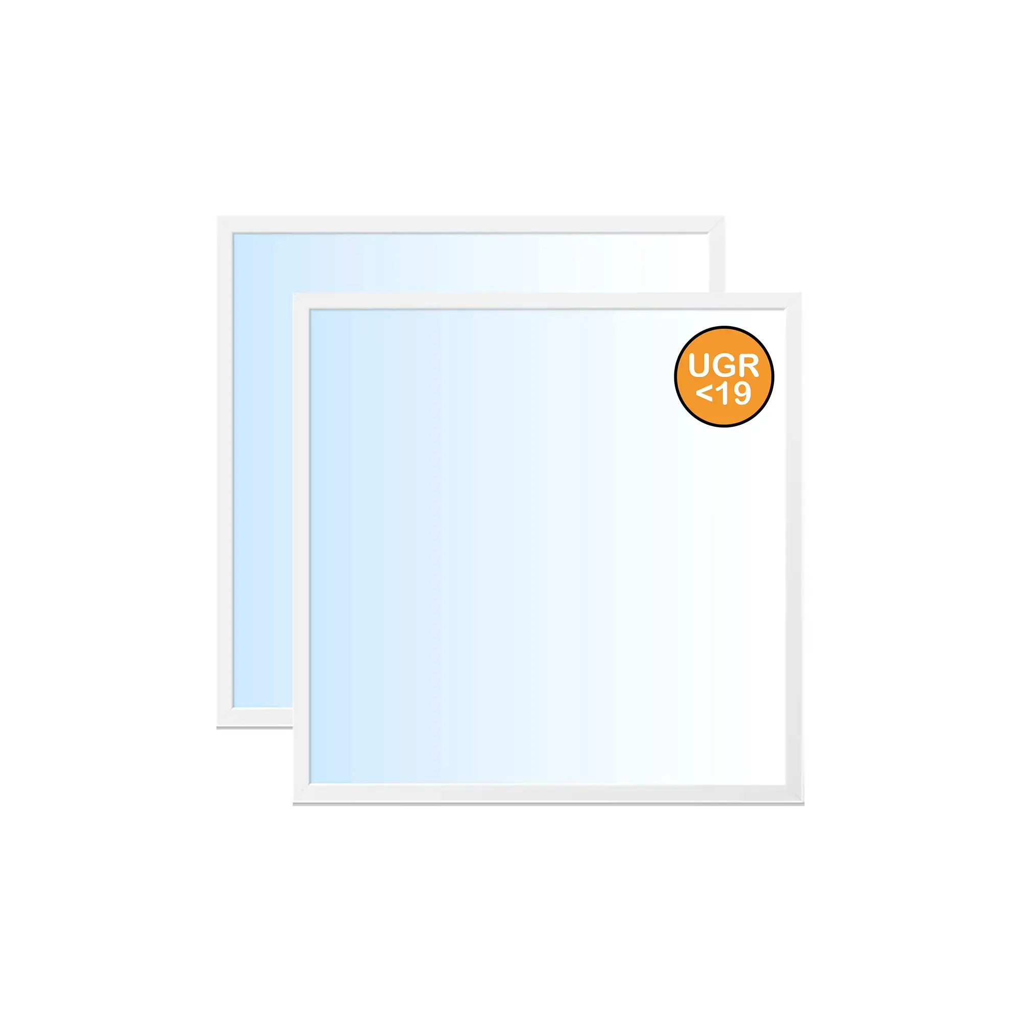 WSU Lights WS000001529-2 2-pack LED Panel, 62x62, cool white 6000K, 40W, 4400lm, UGR