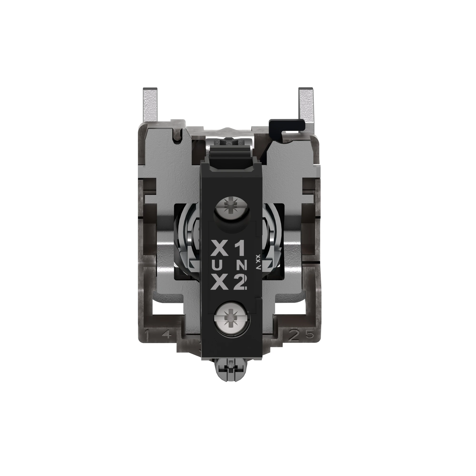 Schneider Electric XB4BVG1 Pilot Light, Harmony XB4, Metal, 22mm, White, Universal LED, Smooth Dome, Screw Terminal, 110-120V AC (img_003)