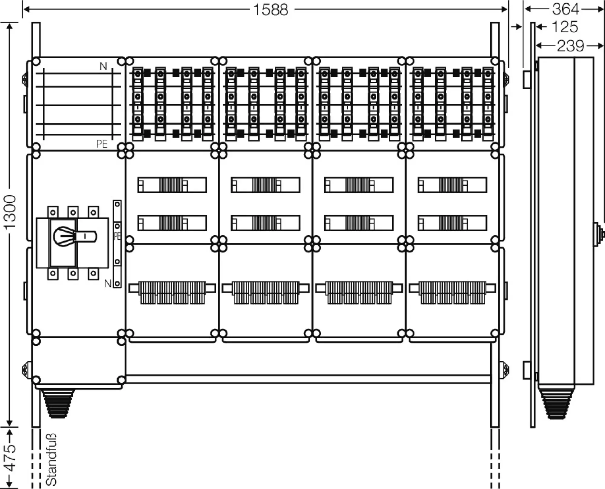 Hensel 65000139 Ladeverteiler für bis zu 16 Ladepunkte à 22kW Mi EV 22kW 16100 (img_002)