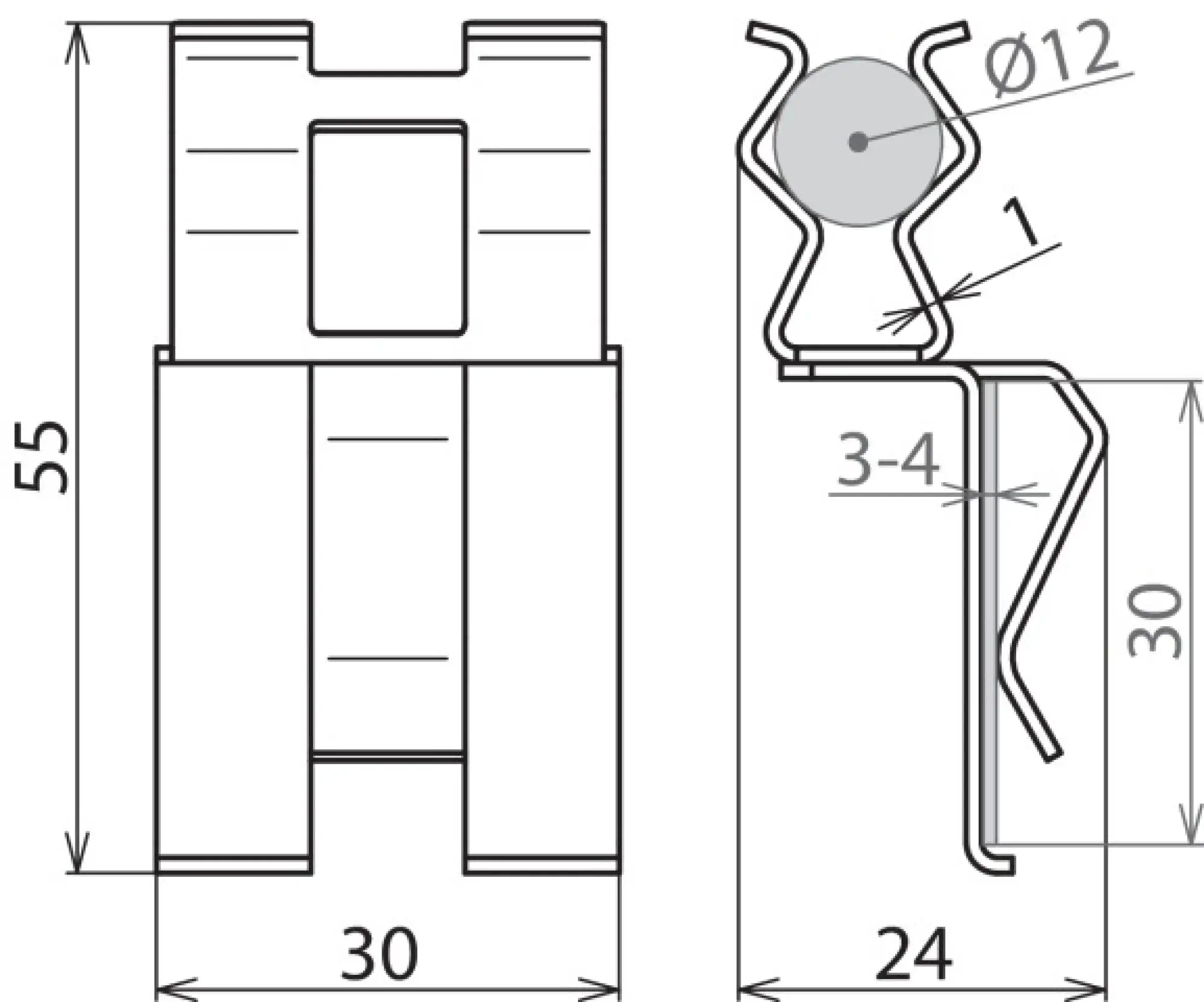 Dehn 308143 DEHNclip reinforcement clamp St/bare f. Rd 12mm / Rd 10mm (img_002)