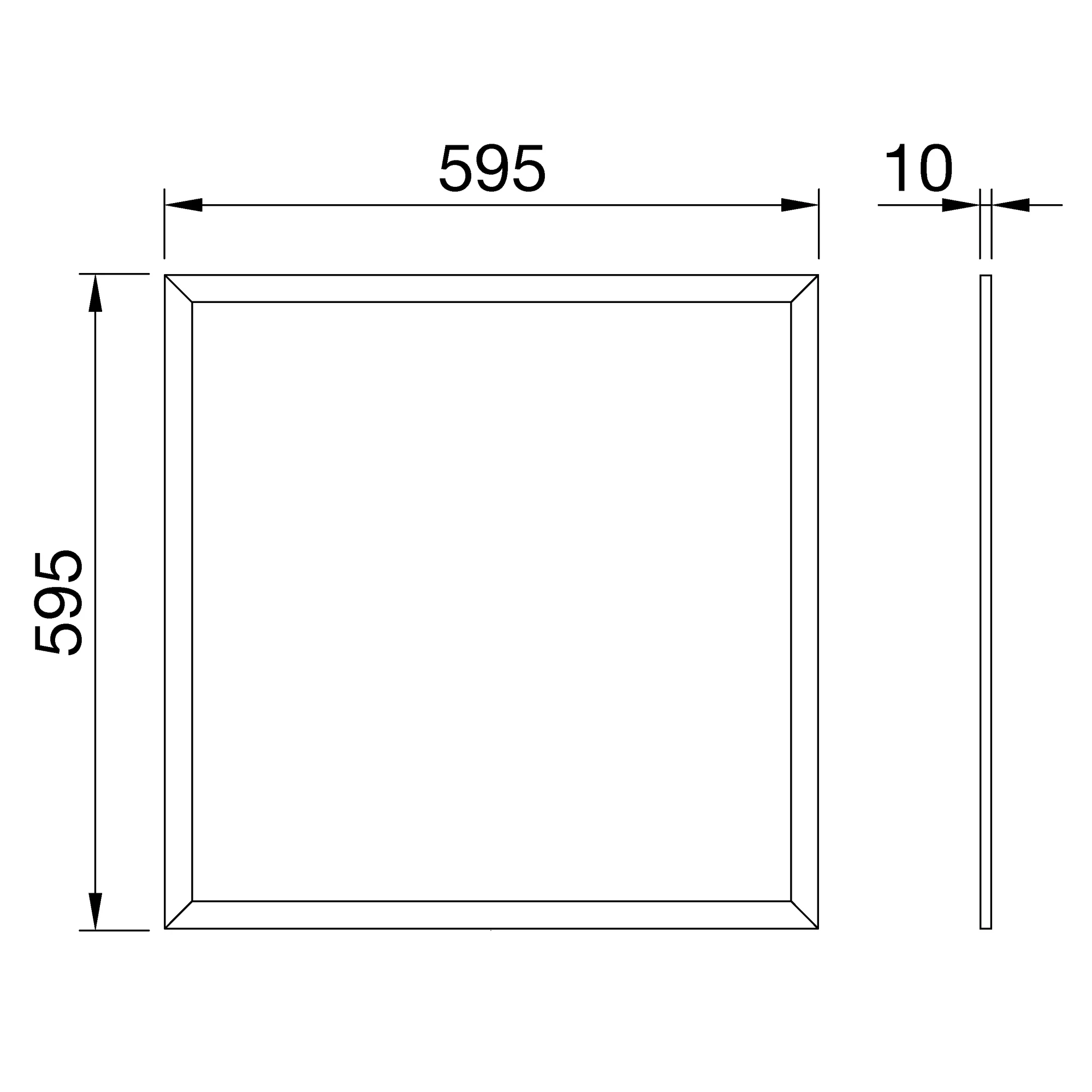 GEWISS GWF1910MA830 ELIA PL IP65 - M2 600X600MM - OPAL - 3000K CRI80 - ON/OFF - IP65 - CLASS II - WHITE (img_002)