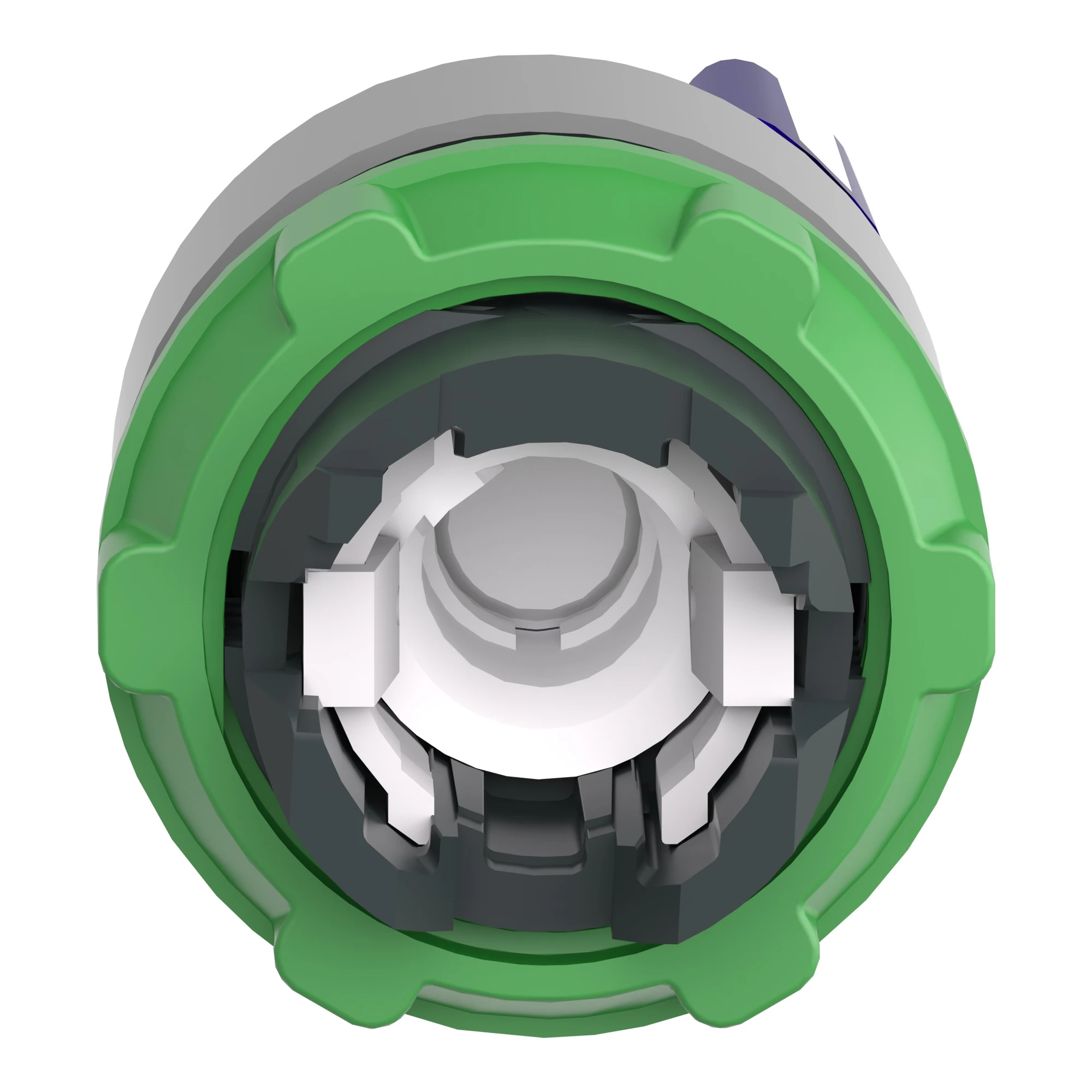 Schneider Electric ZB5AK1263C0 Illuminated Selector Switch, Front Element, Harmony XB5, Plastic, 22mm Blue, for Universal LED, 2 Positions, Latching (img_002)