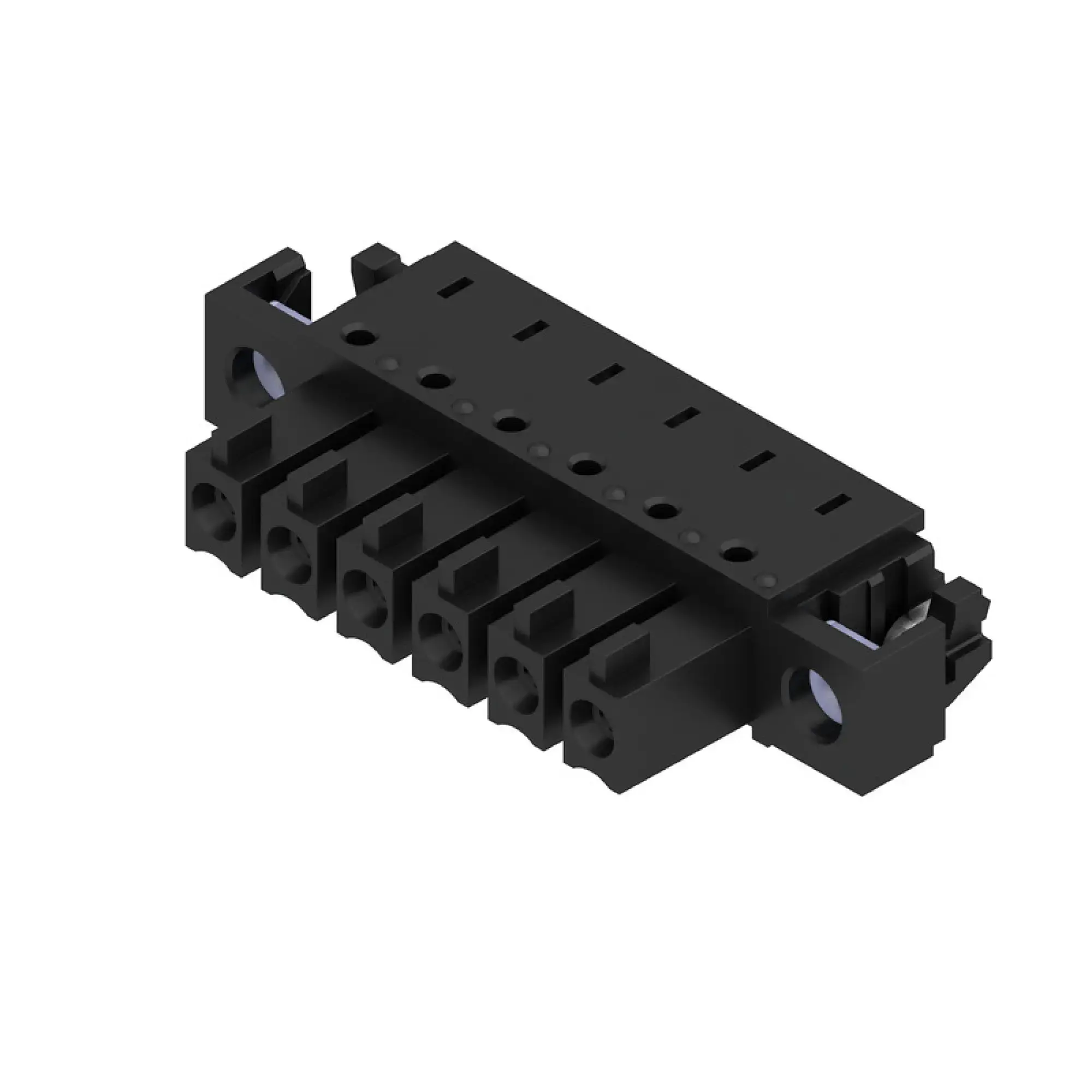 Weidmüller 1028760000 PCB connector (board connection), 160 V, 17.5 A, Pitch in mm: 3.81, Number of poles: 6, THT/THR solder connection, Box (img_001)