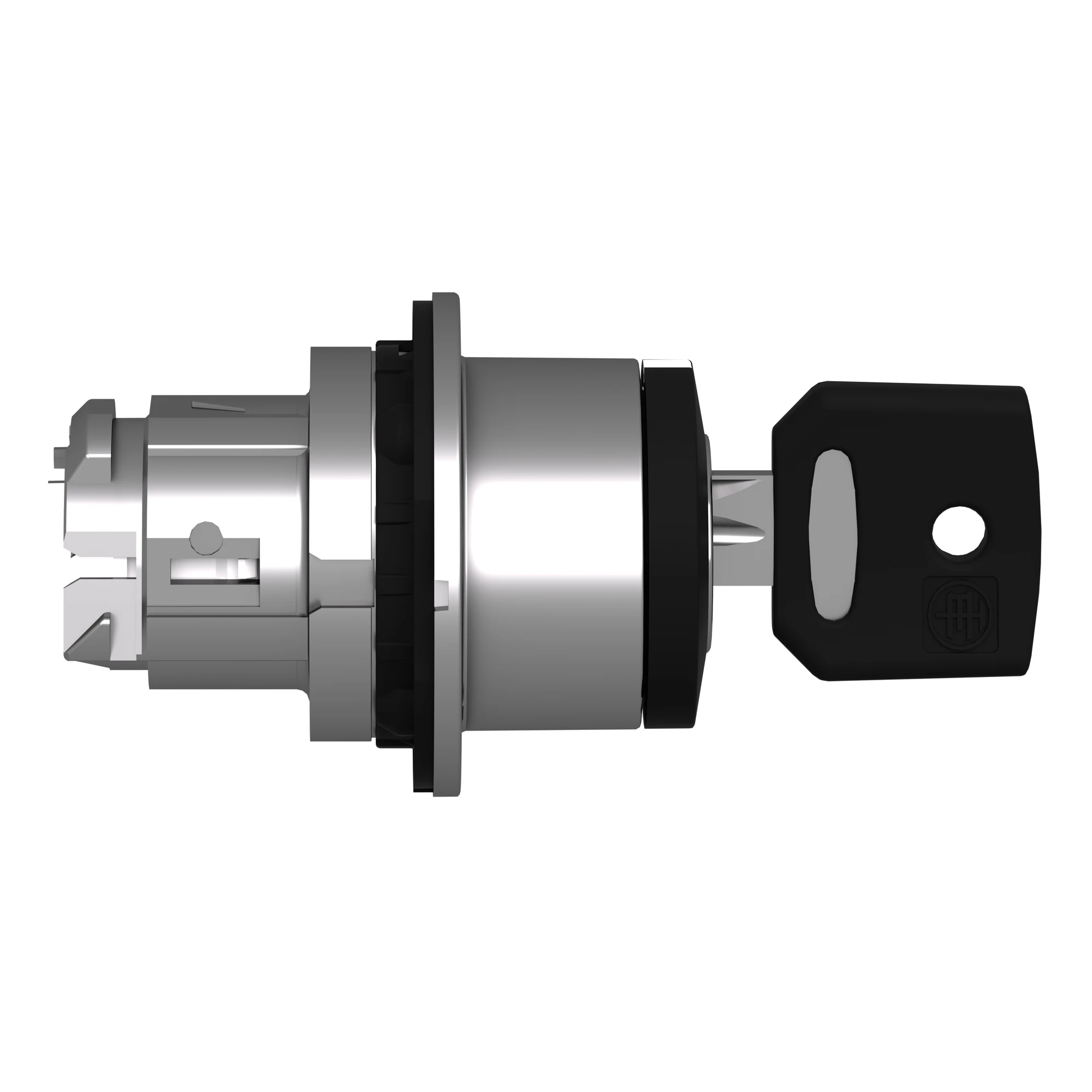 Schneider Electric ZB4FG0 Key switch, Front element, Harmony XB4F, Metal, 30mm, black, 3 positions, latching (img_002)