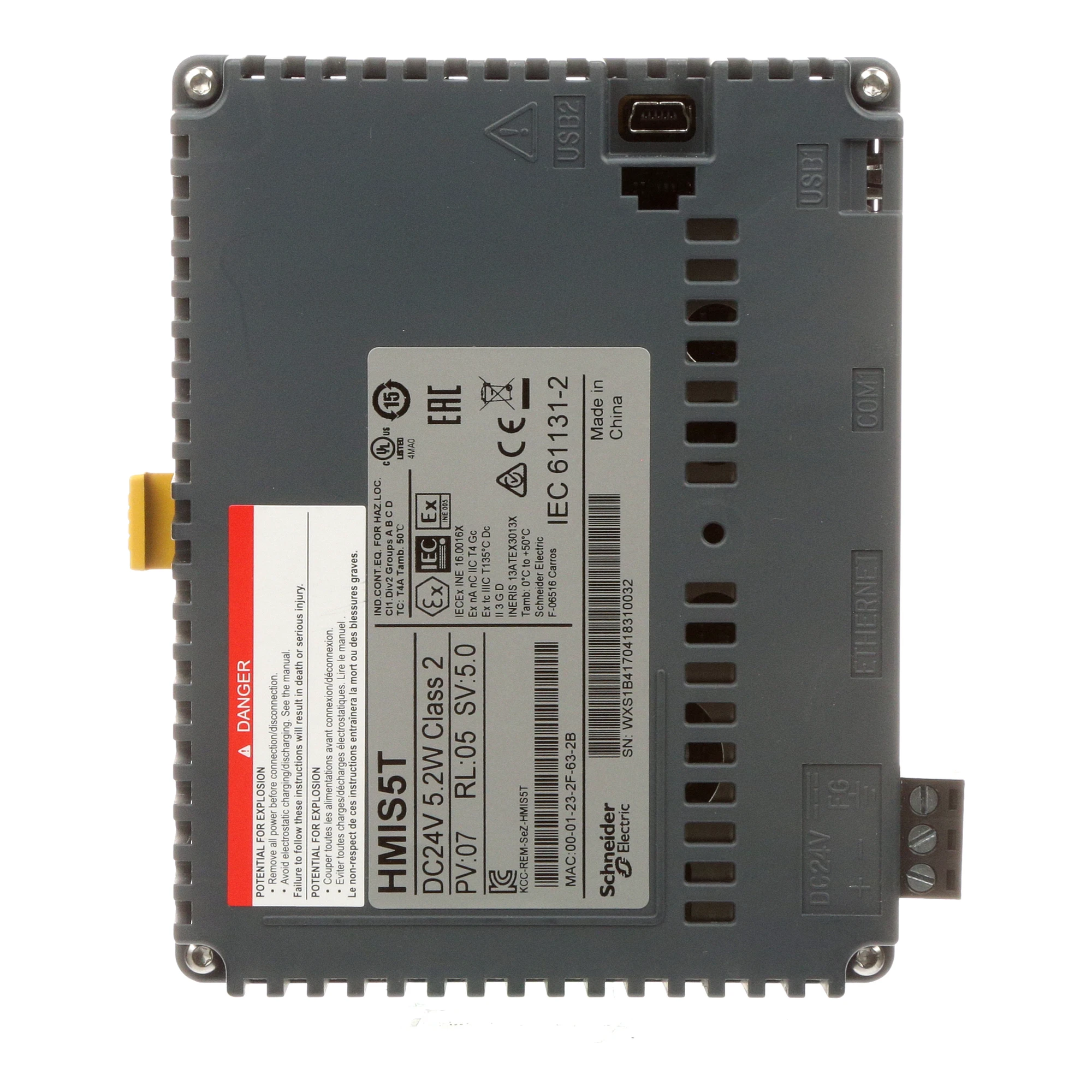 Schneider Electric HMIS5T STU-Module Basic Module Backside (img_003) Schneider Electric HMIS5T STU-Module Basic Module Backside (img_003)