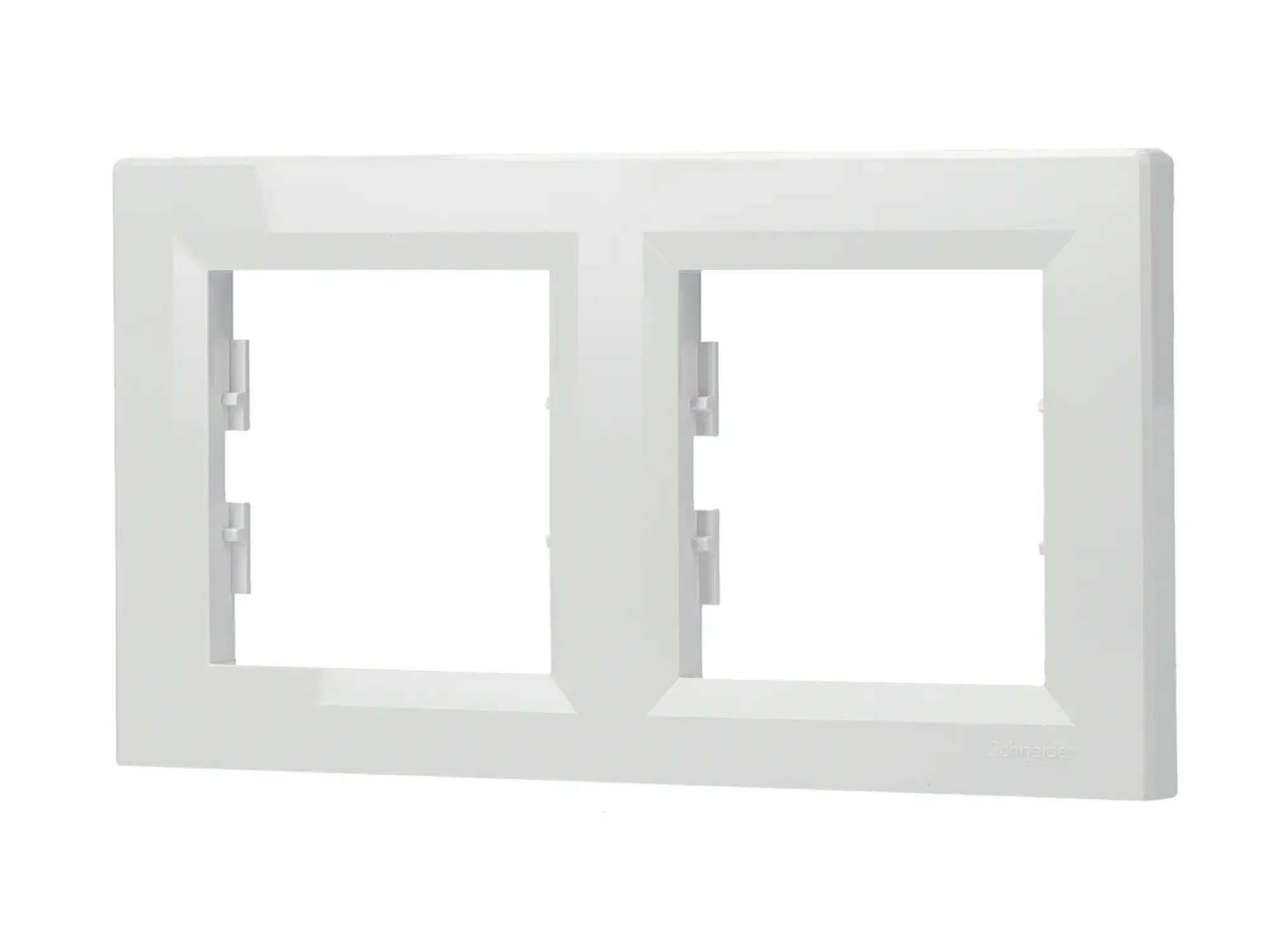 Schneider Electric EPH5800221D 2-Gang Frame Horizontal, white, Asfora (img_001) Schneider Electric EPH5800221D 2-Gang Frame Horizontal, white, Asfora (img_001)