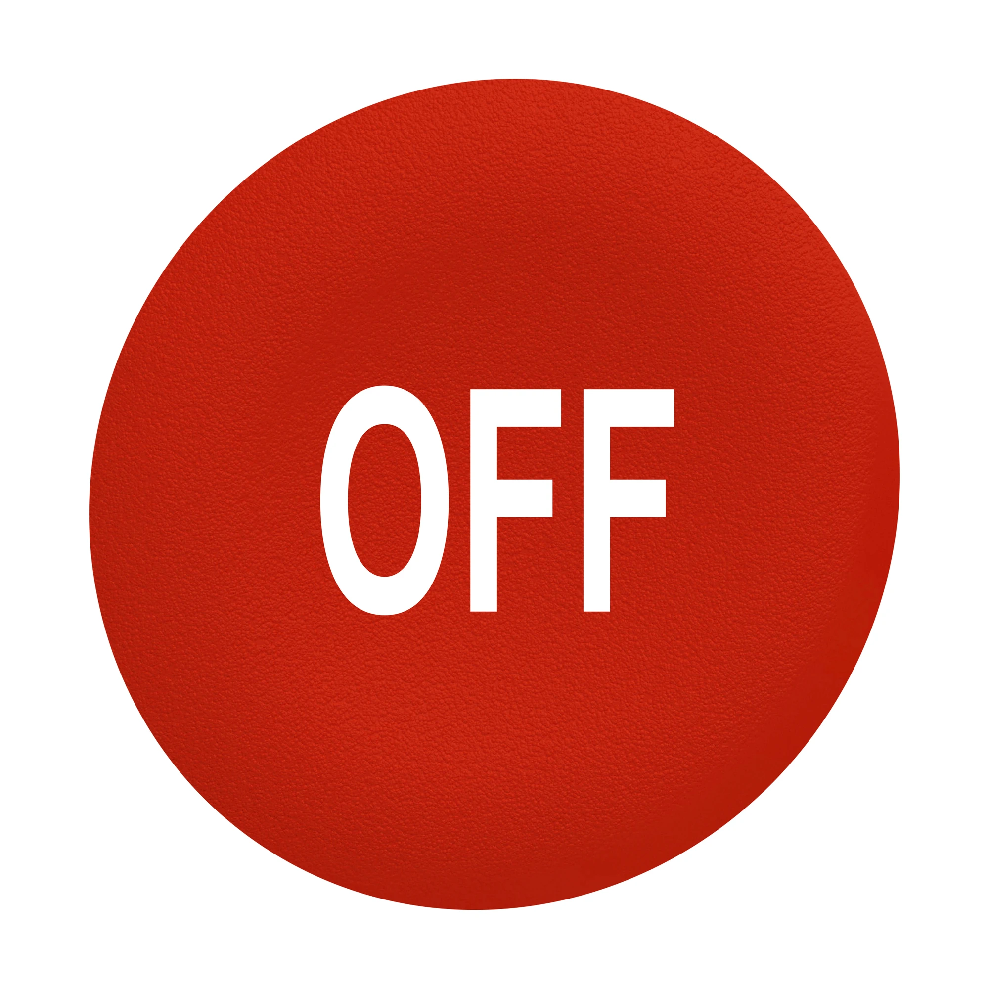 Schneider Electric ZBAF435 Button label, red, OFF in white, for Flush 30mm (img_001)