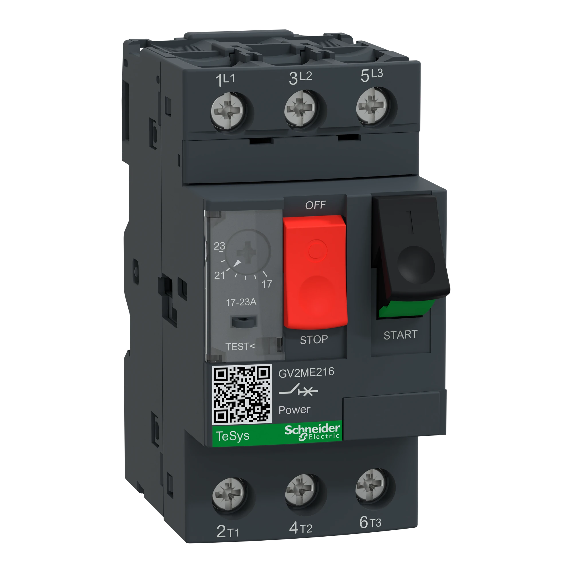 Schneider Electric GV2ME216 Motor protection circuit breaker, TeSys GV2, 3P, 17-23 A, thermomagnetic, cable lugs (img_001) Schneider Electric GV2ME216 Motor protection circuit breaker, TeSys GV2, 3P, 17-23 A, thermomagnetic, cable lugs (img_001)