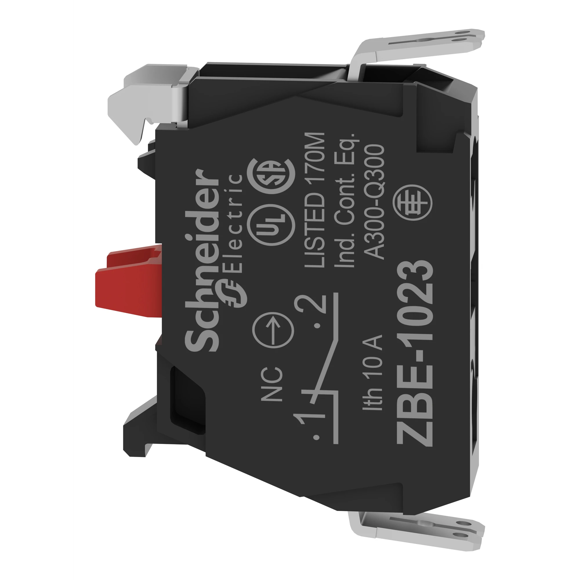 Schneider Electric ZBE1023 Auxiliary switch, contact block, Harmony XB4 and XB5, 22mm, 30mm, flat connector, 1NO (img_006) Schneider Electric ZBE1023 Auxiliary switch, contact block, Harmony XB4 and XB5, 22mm, 30mm, flat connector, 1NO (img_006)