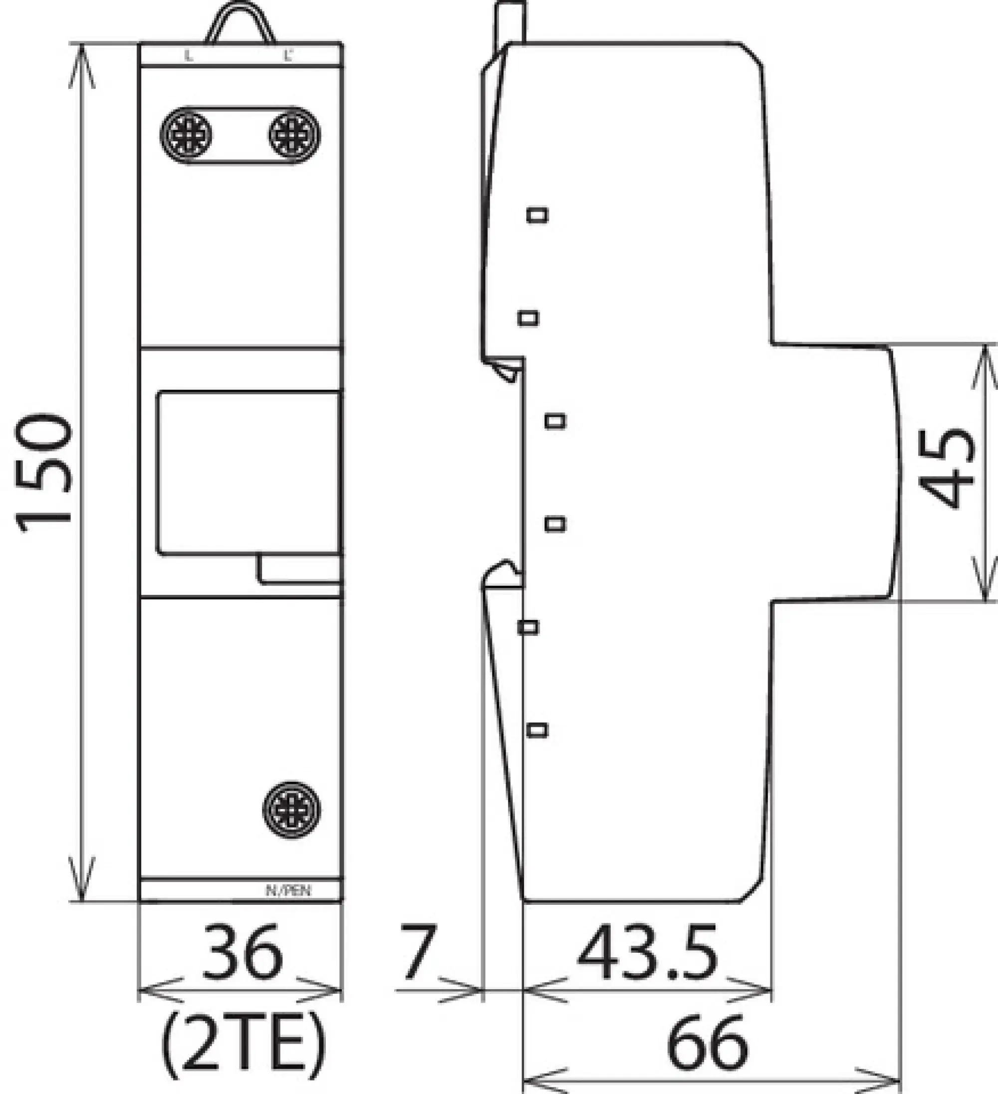 Dehn 961140 Coord. lightn. current arrester Type 1 DEHNbloc Maxi 440 V AC (img_002)