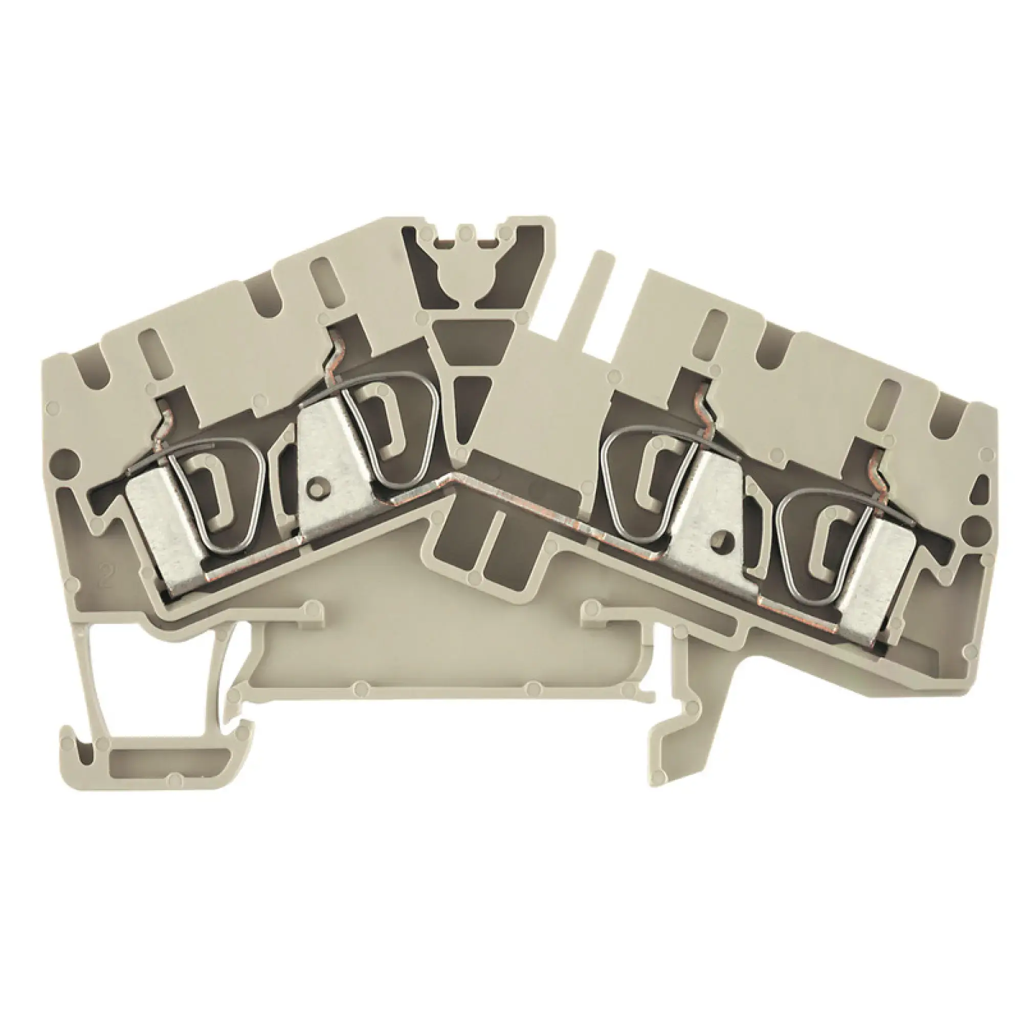 Weidmüller 1806980000 Feed-through terminal block, Tension-clamp connection, dark beige, 4 mm², 32 A, 800 V, Number of connections: 4 (img_001)