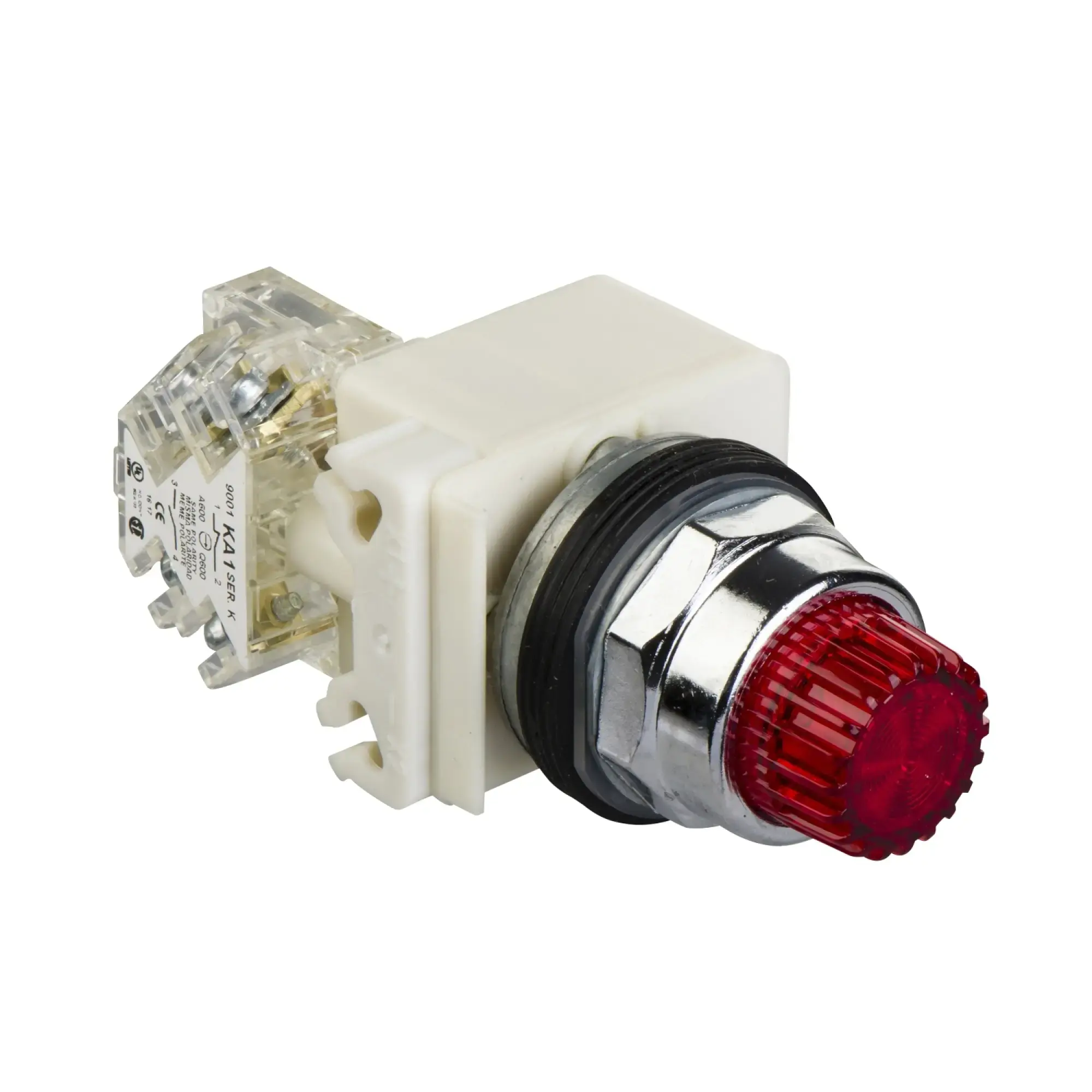 Schneider Electric 9001K2L38LRRH13 Leuchtdrucktaster, rot, Ø 30, vorst., o. Rastung, 120V, 1OC (img_002)