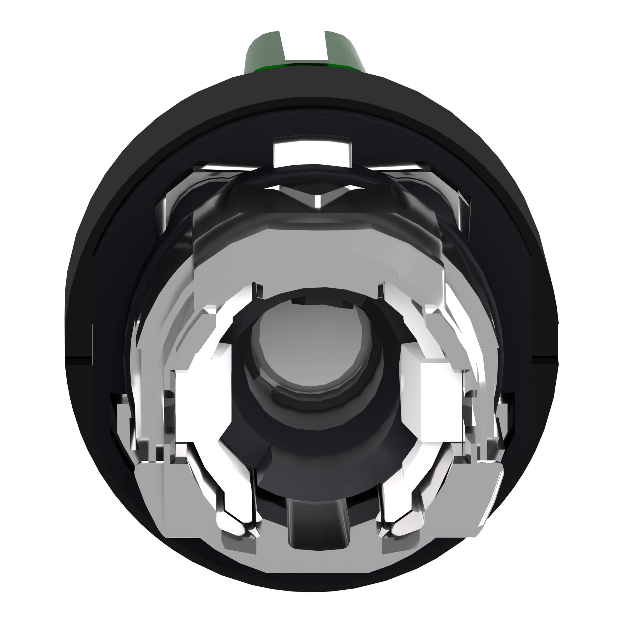 Schneider Electric ZB4BK13337 Illuminated selector switch, front element, Harmony XB4, black metal, 22mm, green, for universal LED, 3 positions, latching (img_002)