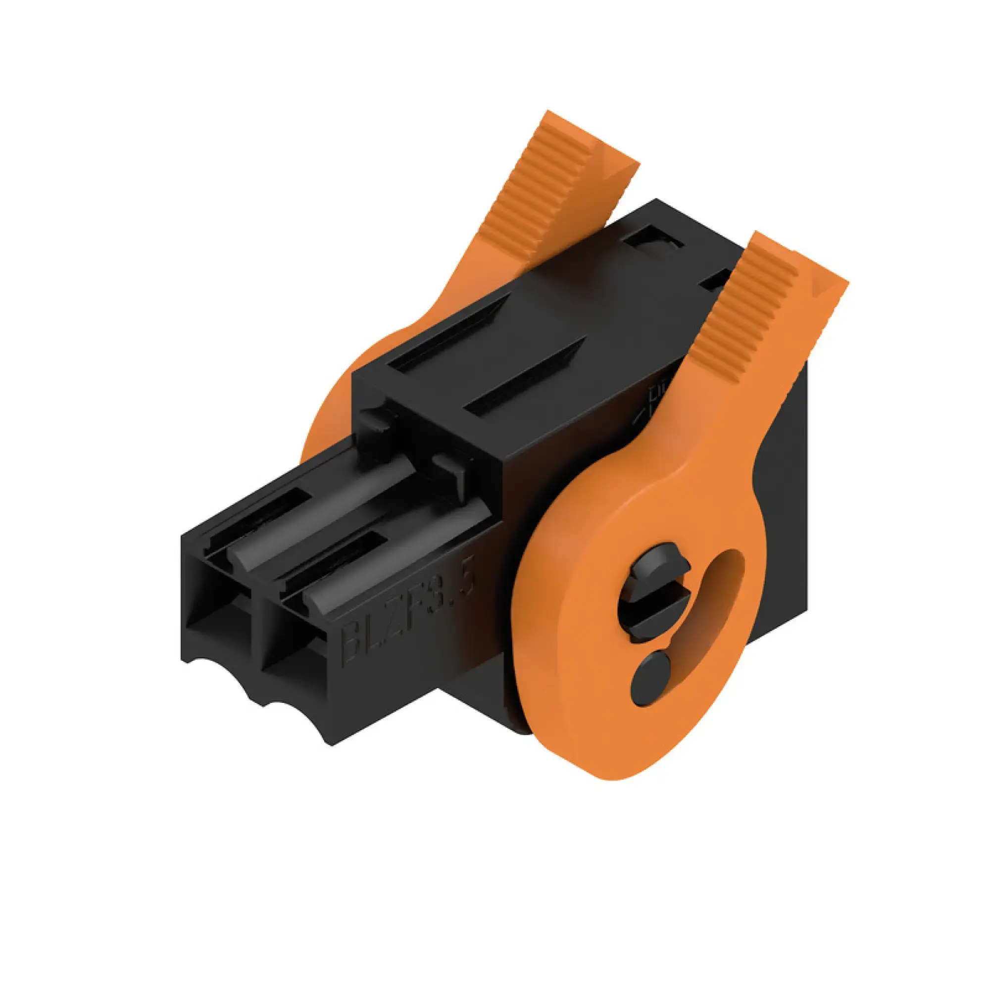 Weidmüller 1691800000 PCB connector (wire connection), 160 V, 14.5 A, Pitch in mm: 3.50, 1.5 mm², Number of poles: 2, Tension-clamp connection, Box BLZF 3.50/02/180LH SN BK BX (img_001) Weidmüller 1691800000 PCB connector (wire connection), 160 V, 14.5 A, Pitch in mm: 3.50, 1.5 mm², Number of poles: 2, Tension-clamp connection, Box BLZF 3.50/02/180LH SN BK BX (img_001)