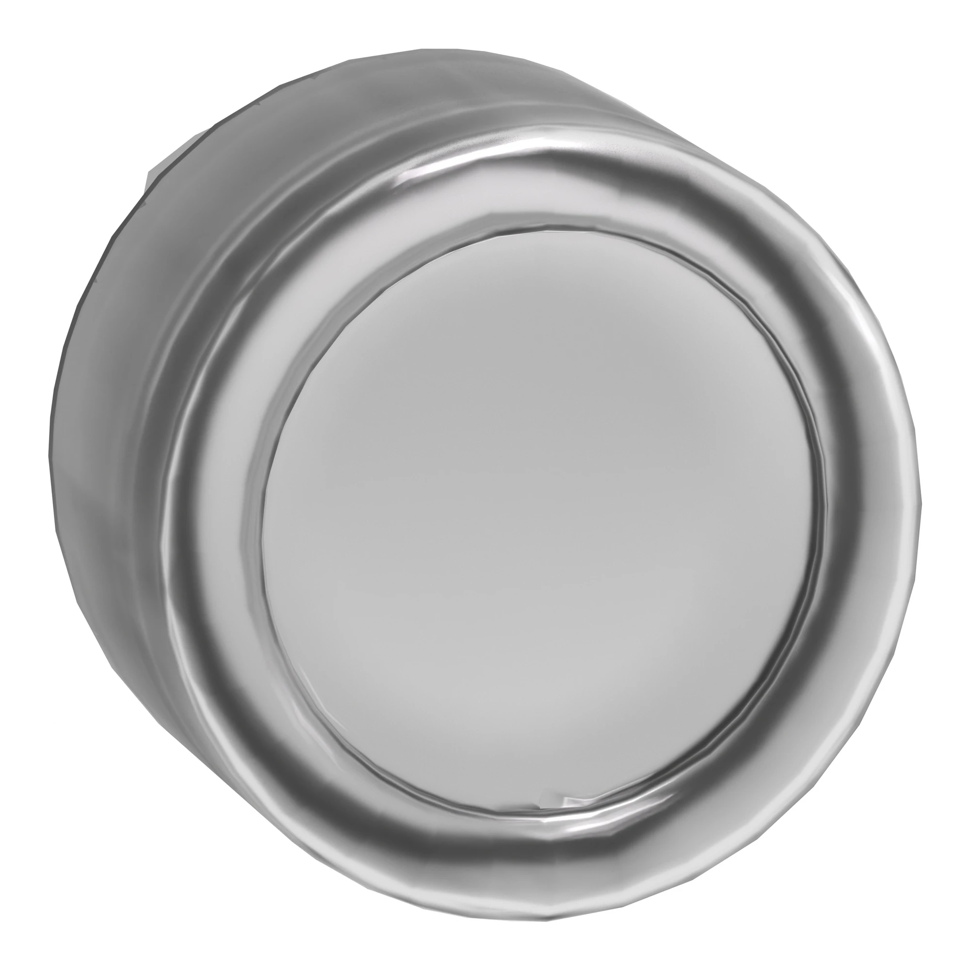Schneider Electric ZB4BW513 Illuminated pushbutton, front element, Harmony XB4, metal, 22mm, white, momentary, with protective cap, for universal LED (img_001)