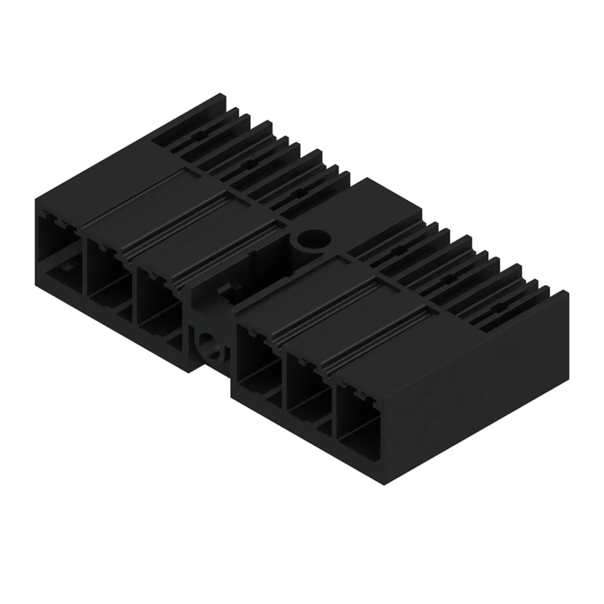 Weidmüller 1048760000 PCB connector (board connection), 630 V, 57 A, Pitch in mm: 7.62, Number of poles: 6, THT solder connection, Box (img_001)