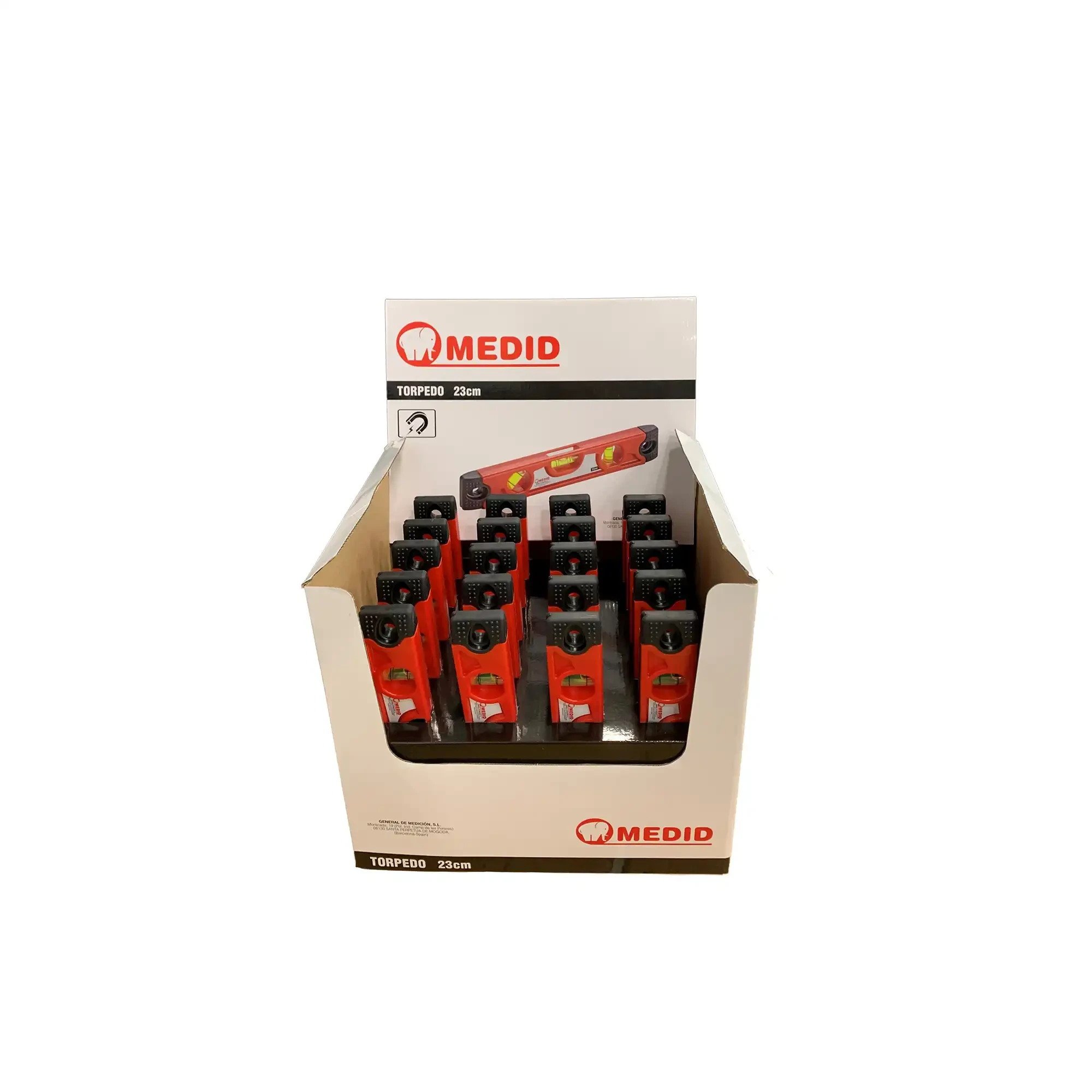 MEDID 22730 Spirit level TORPEDO PLUS ABS 23 cm (img_003) MEDID 22730 Spirit level TORPEDO PLUS ABS 23 cm (img_003)