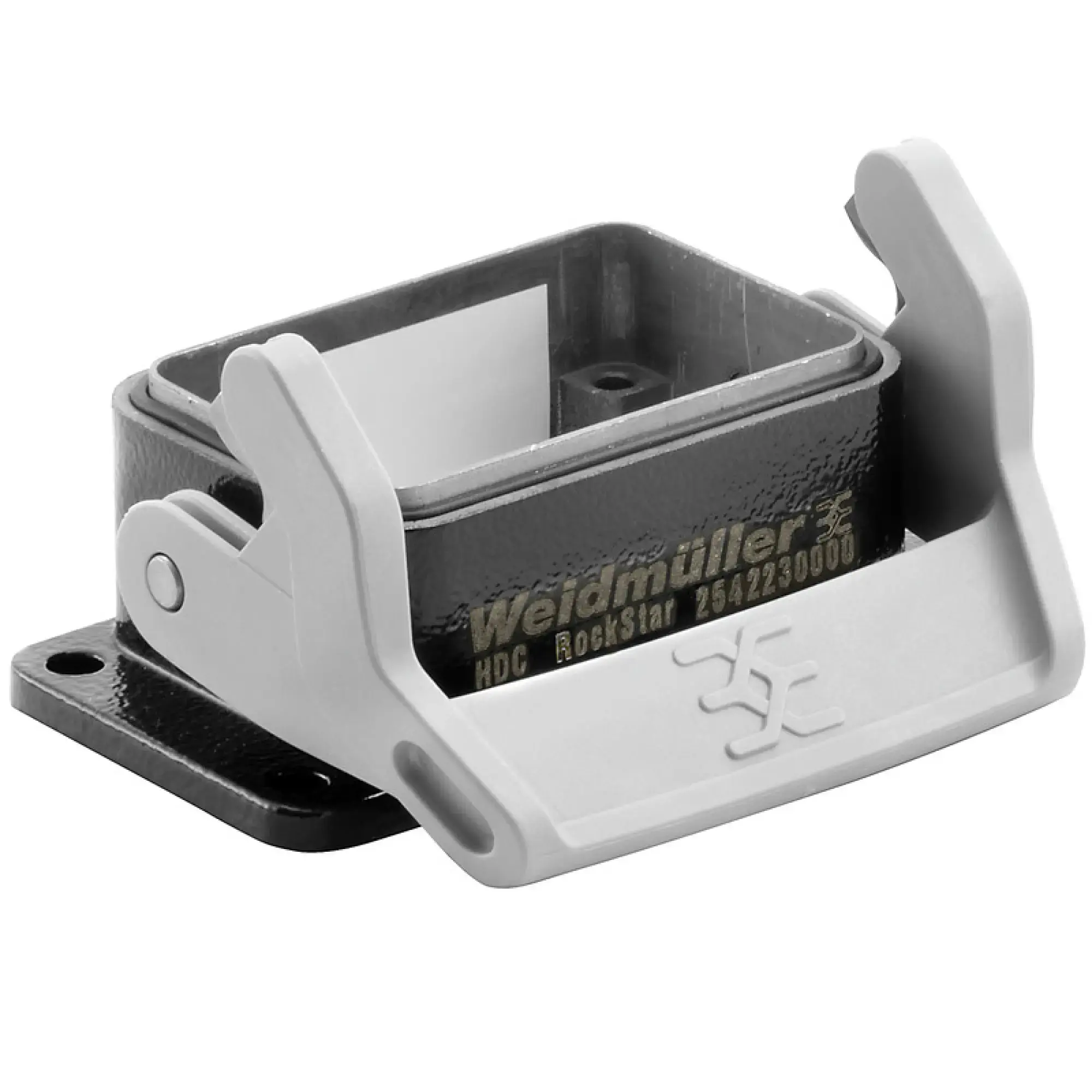 Weidmüller 2542230000 Housing (industry plug-in connectors), Bulkhead housing, End-locking clamp, lower side, End-locking clamp replaceable, Size: 3, IP65 (in plugged condi (img_001) Weidmüller 2542230000 Housing (industry plug-in connectors), Bulkhead housing, End-locking clamp, lower side, End-locking clamp replaceable, Size: 3, IP65 (in plugged condi (img_001)