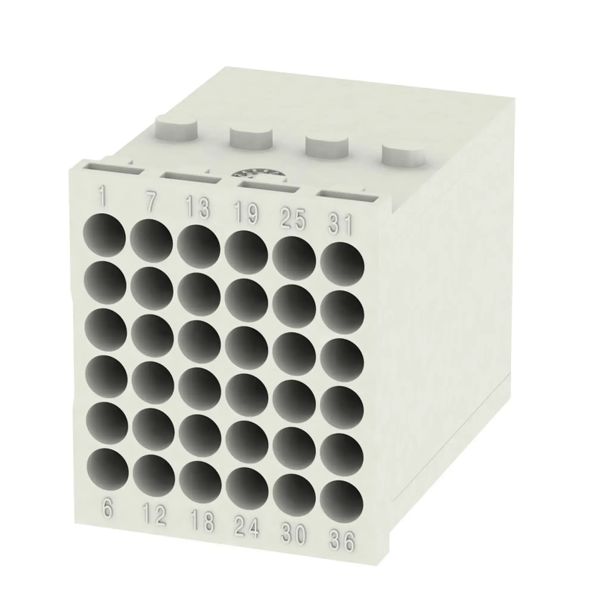 Weidmüller 1428860000 Module insert for industrial connector, 250 V, 10 A, Number of poles: 36, Crimp connection, Male, Required plug-in slots: 2 (img_001)