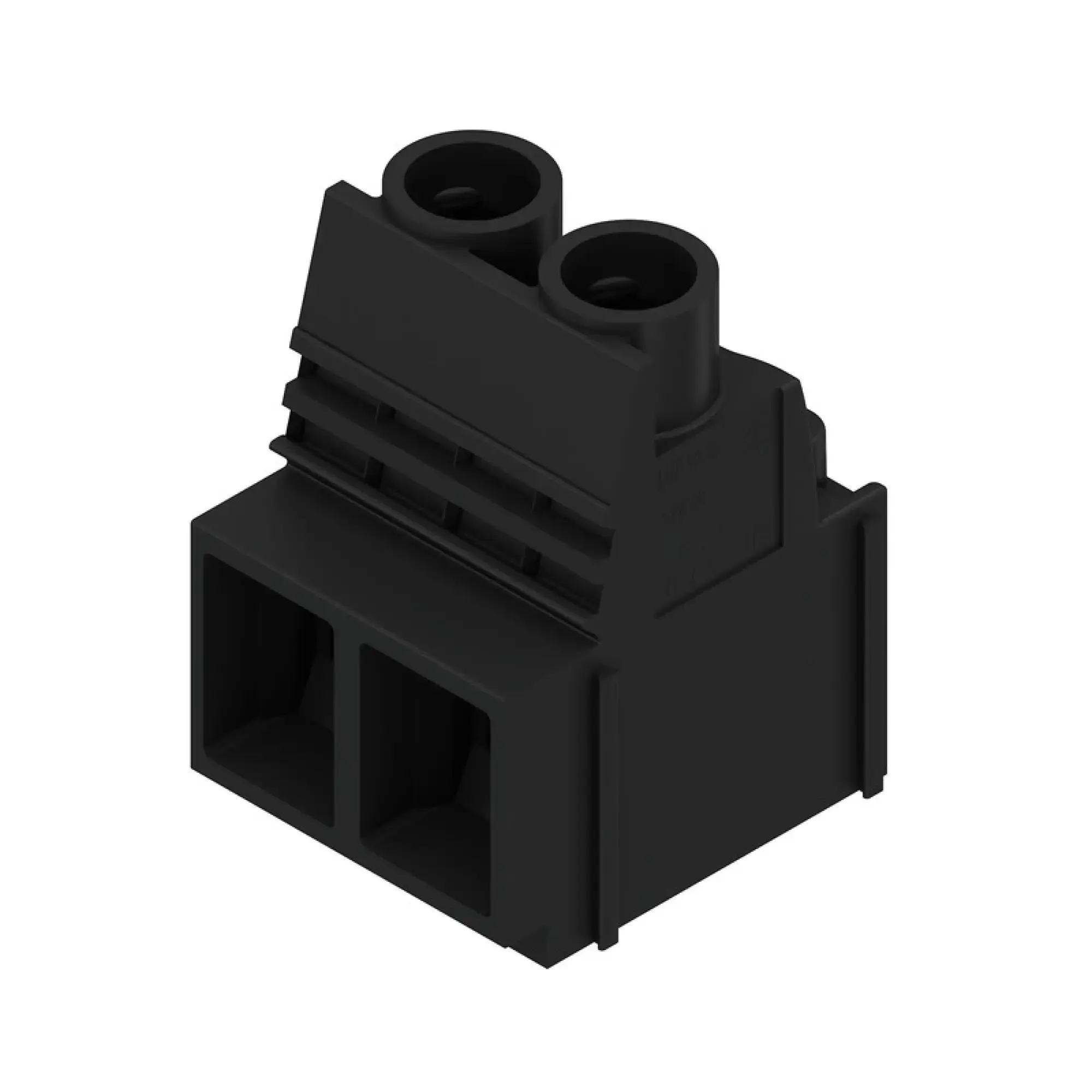 Weidmüller 1192980000 PCB terminal, 1000 V, 76 A, Pitch in mm: 10.16, 16 mm², Number of poles: 2, Clamping yoke connection, THT solder connection, 90°, Box (img_001)
