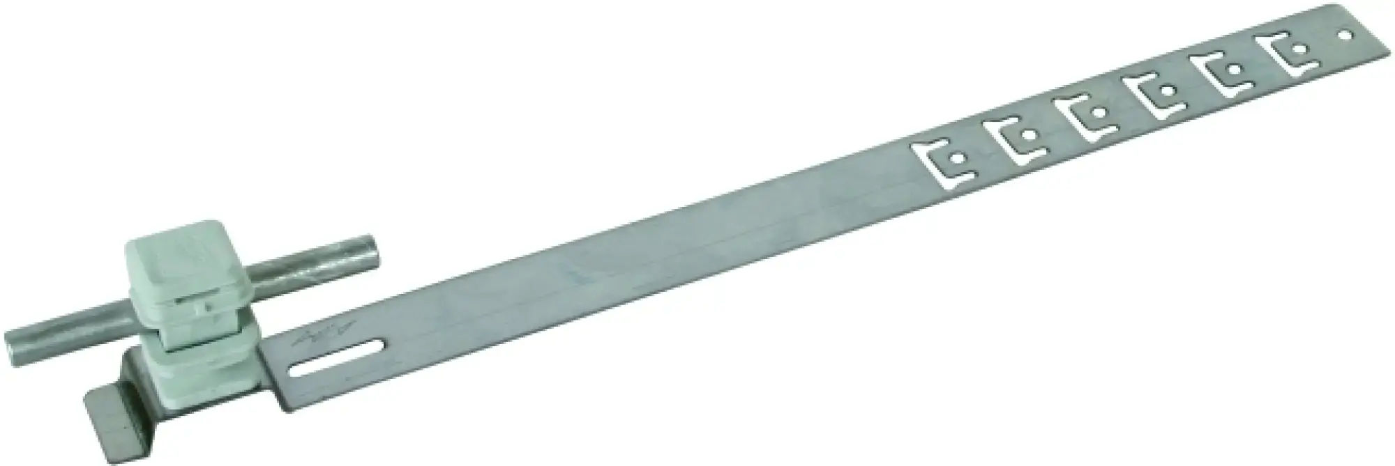 Dehn 204159 Roof cond. hol. UNIsnap StSt/plast. grey H 16mm Rd 8mm, embossed brace L 335mm (img_003)