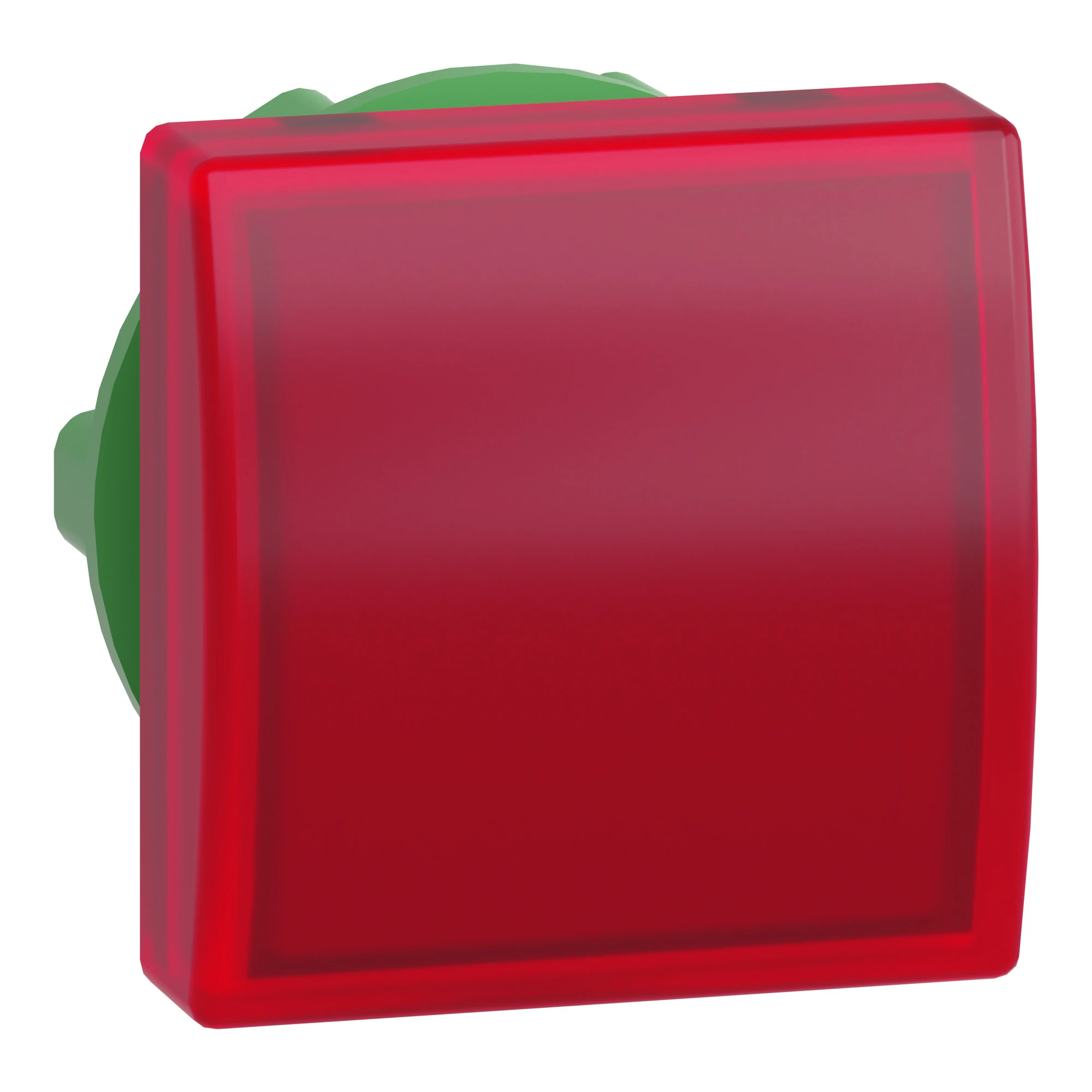 Schneider Electric ZB5CV043 Signal light, front element, Harmony XB5, plastic, 22mm, red, for universal LED, square (img_001)