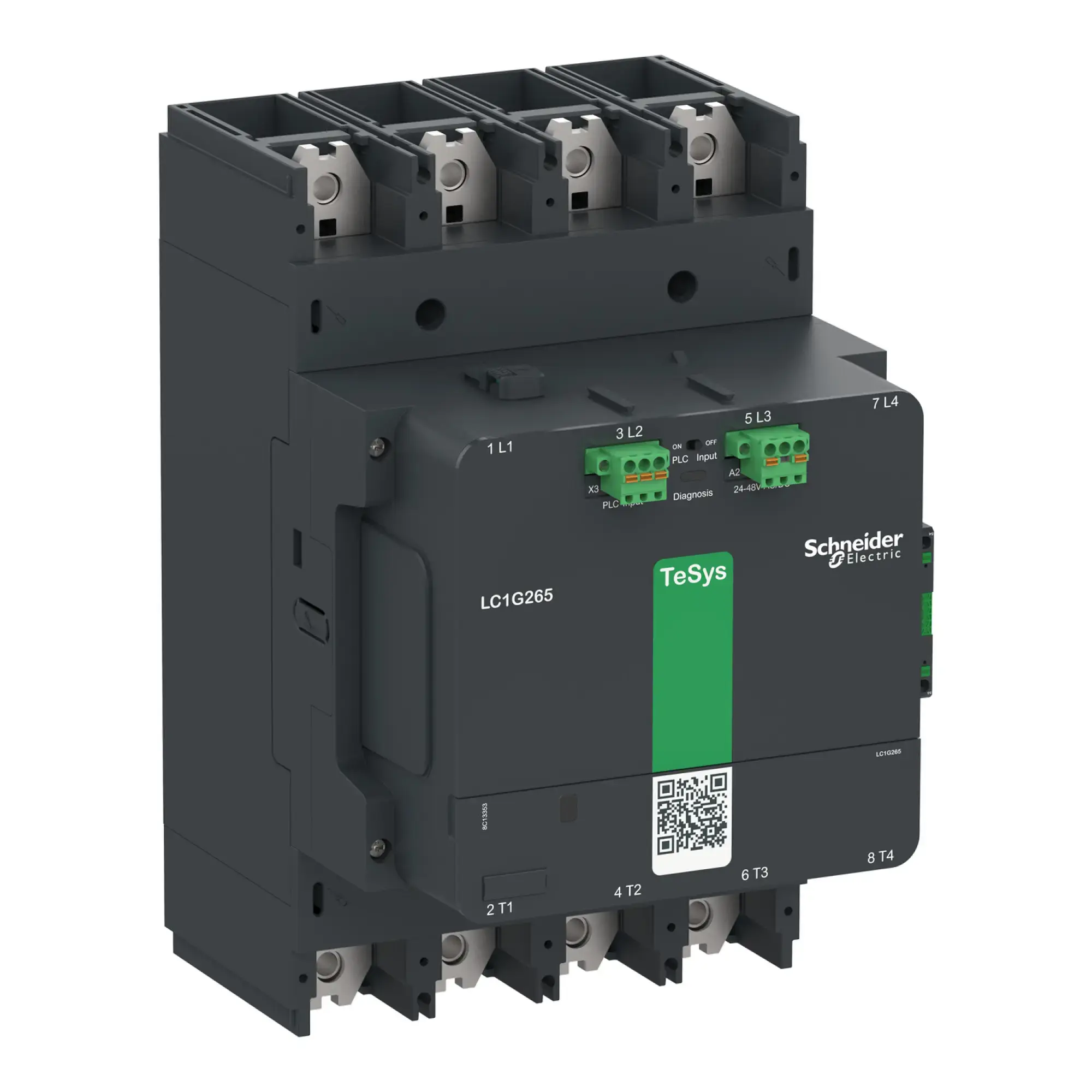 Schneider Electric LC1G3304BEEA Leistungsschütz TeSys control - Giga, 4-polig, 440A AC1, 24-48V ACDC-A Spule (img_002)