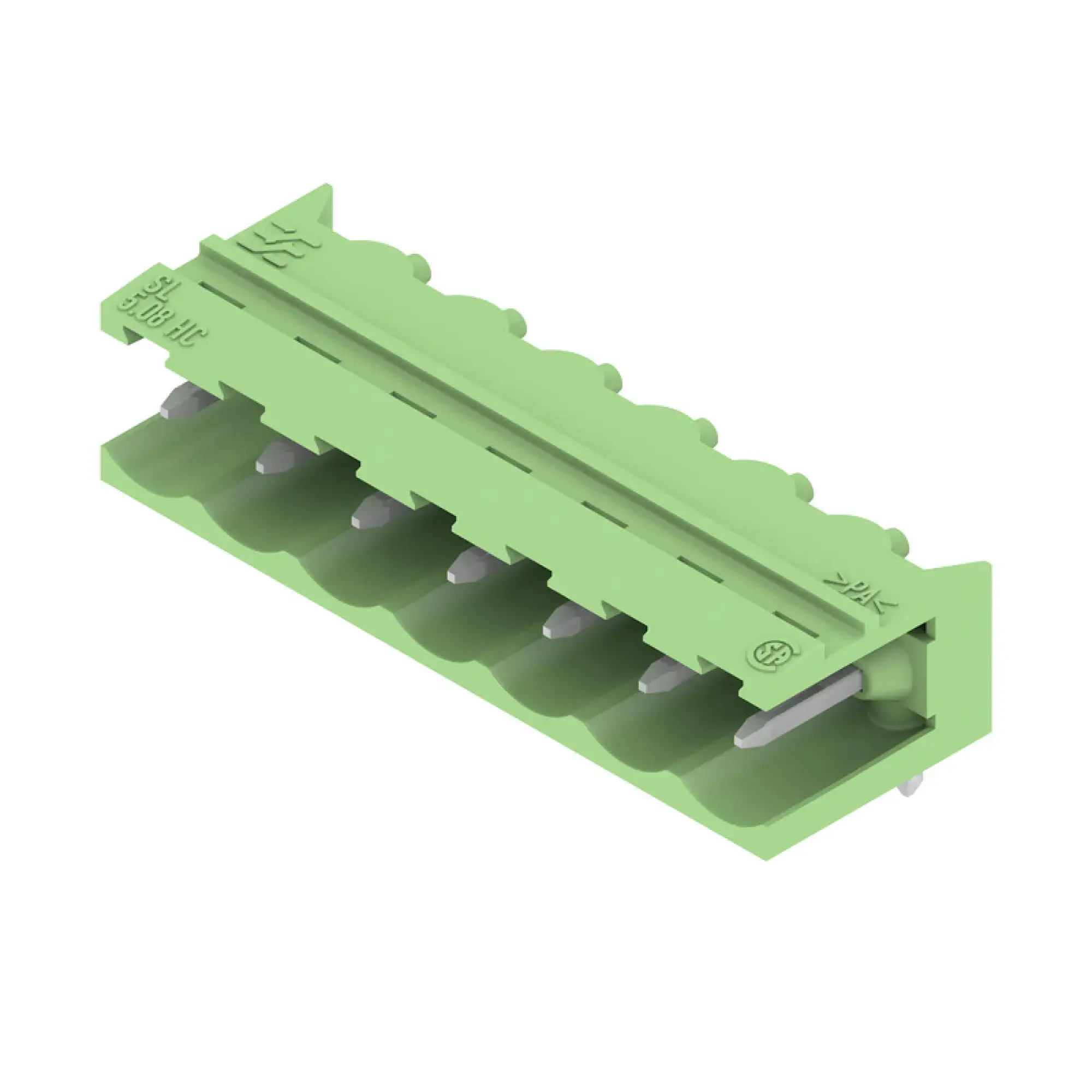 Weidmüller 1401680000 PCB connector (board connection), 320 V, 24 A, Pitch in mm: 5.08, Number of poles: 7, THT solder connection, Box (img_001)
