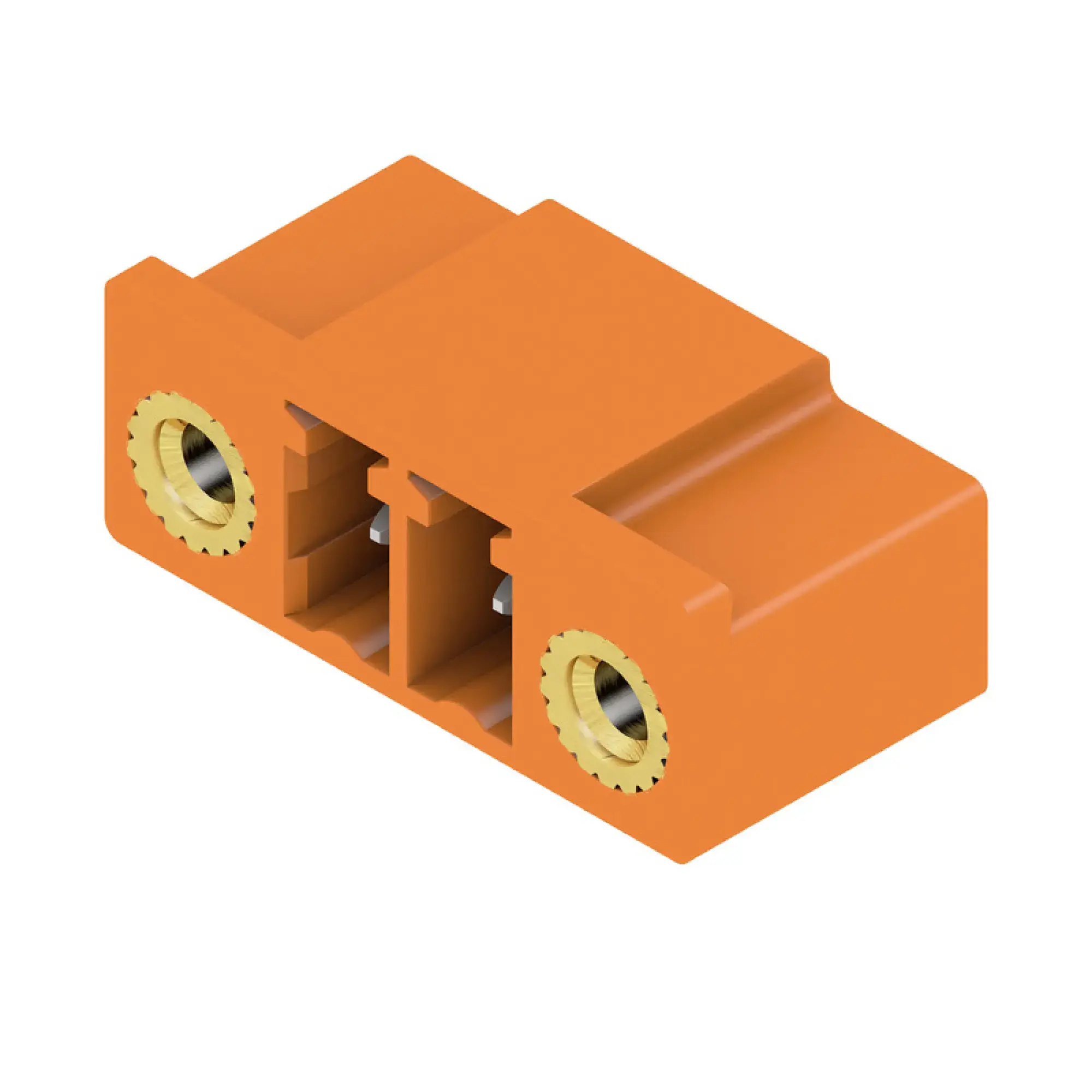 Weidmüller 1942450000 PCB connector (board connection), 160 V, 17.5 A, Pitch in mm: 3.81, Number of poles: 2, THT solder connection, Box (img_001)