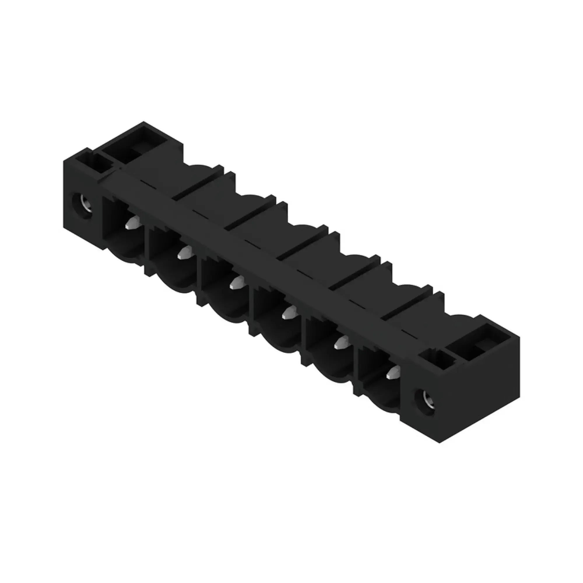 Weidmüller 1124250000 PCB connector (board connection), 500 V, 29 A, Pitch in mm: 7.62, Number of poles: 6, THT solder connection, Box (img_001)