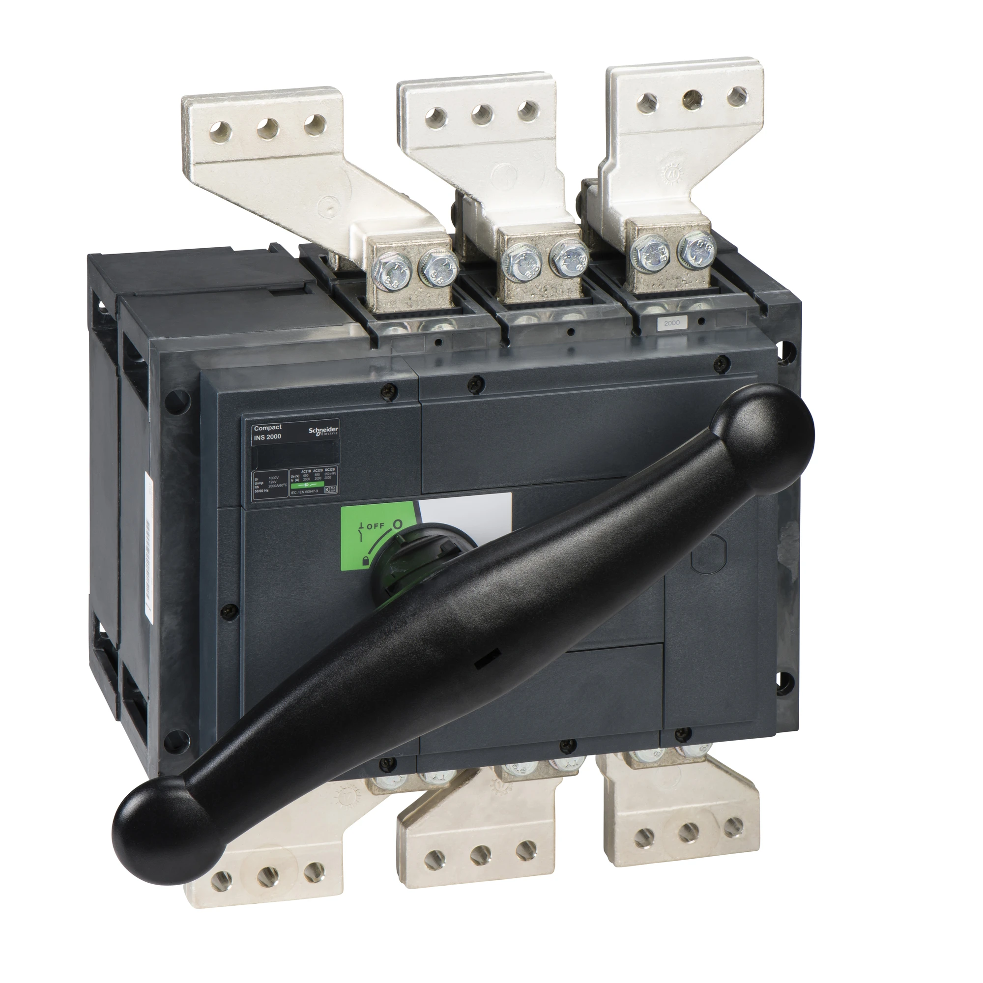 Schneider Electric 31338 Compact INS2000 3P 2000A Fixed Mount Disconnect Switch with black rotary handle (img_001) Schneider Electric 31338 Compact INS2000 3P 2000A Fixed Mount Disconnect Switch with black rotary handle (img_001)