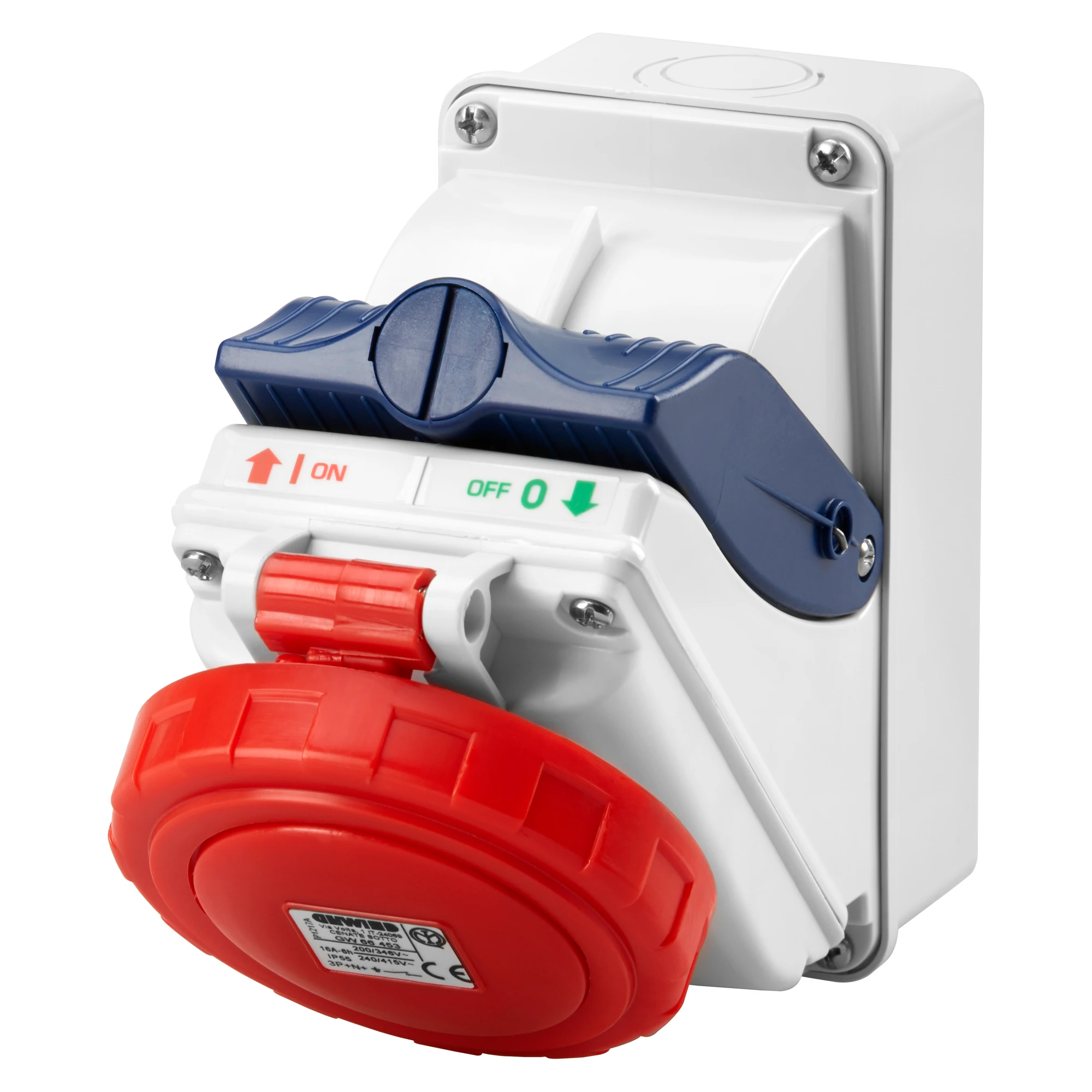 GEWISS GW66451 IEC Steckdose schaltbar Kompakt senkrecht mit Gehaeuse 16A/3 pol. 400V IP55 (img_001) GEWISS GW66451 IEC Steckdose schaltbar Kompakt senkrecht mit Gehaeuse 16A/3 pol. 400V IP55 (img_001)