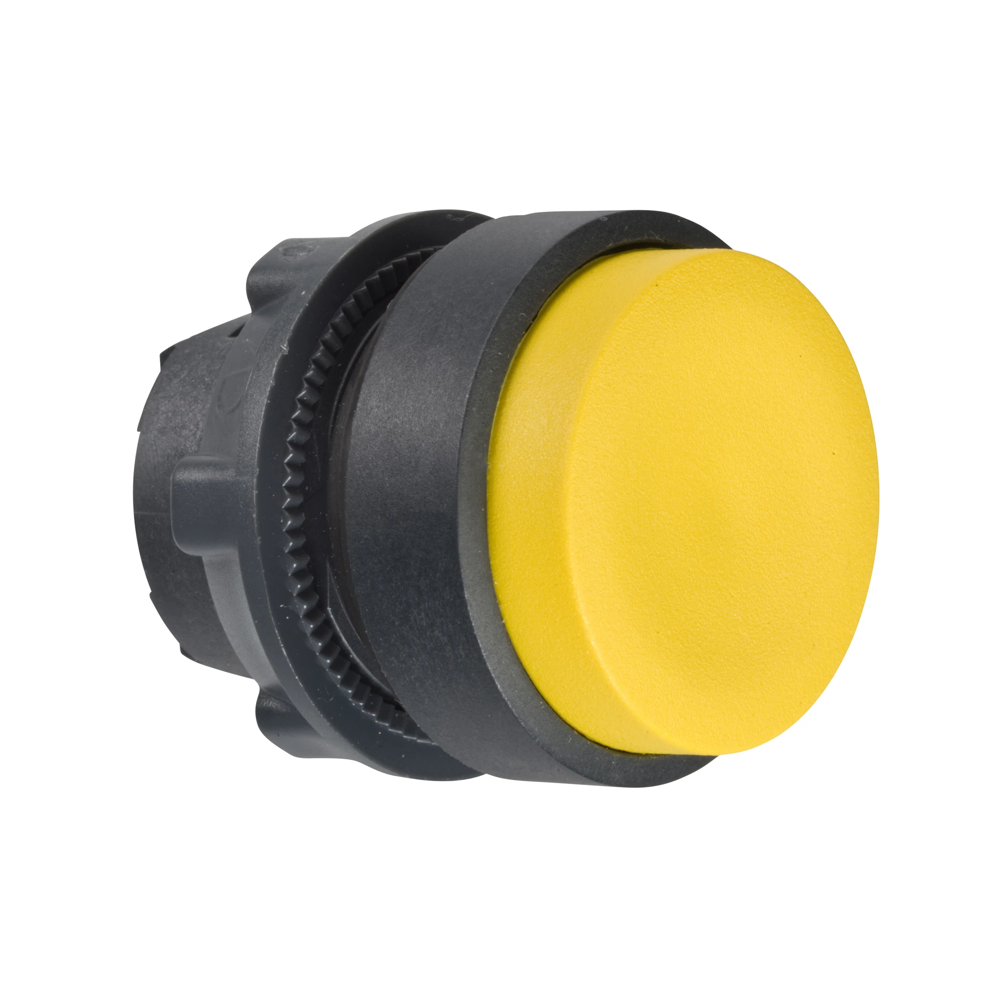 Schneider Electric ZB5AL5 Pushbutton, front element, Harmony XB5, plastic, 22mm, yellow, protruding, unlabelled, momentary (img_001)