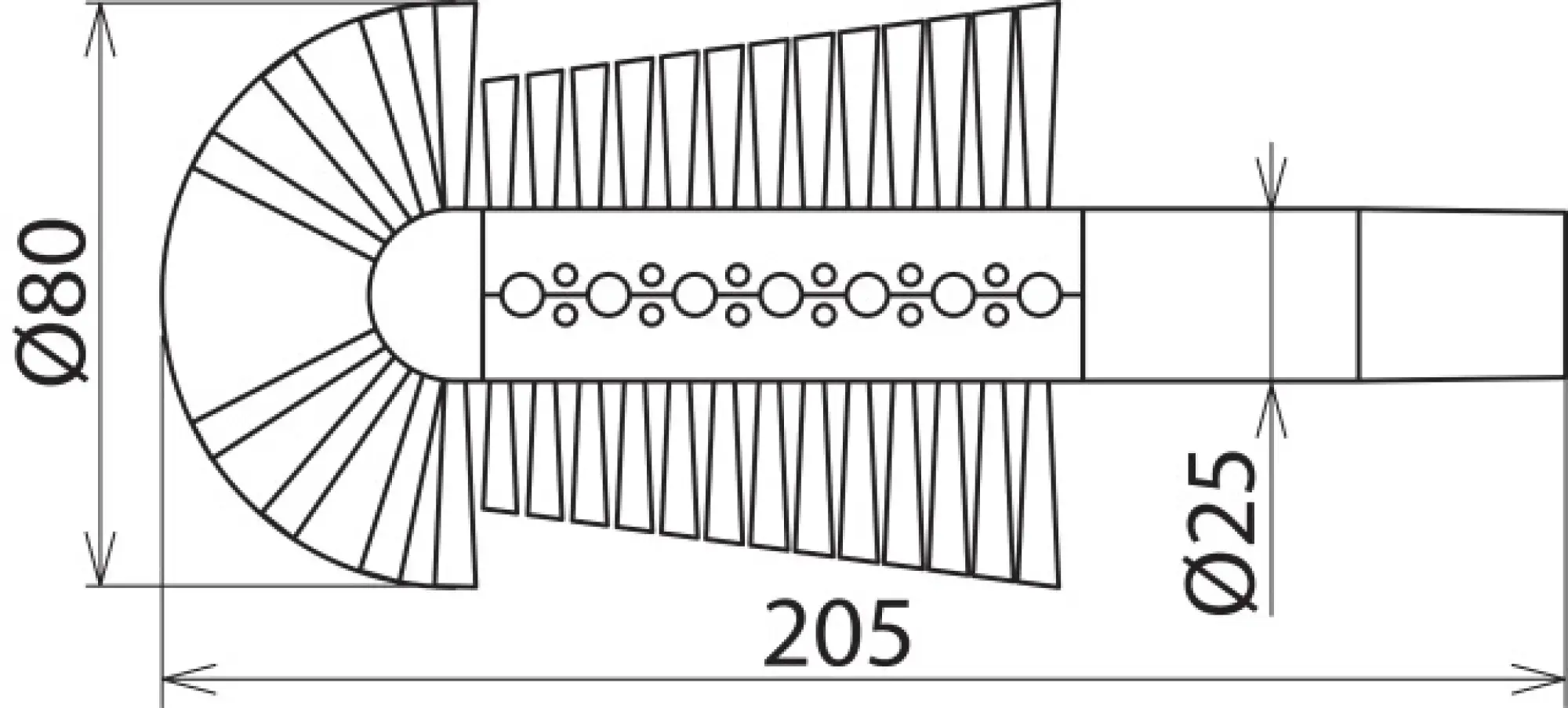 Dehn 785172 Tubular brush f. suction cleaning D 80mm f. MS dry cleaning kits -36kV (img_002)